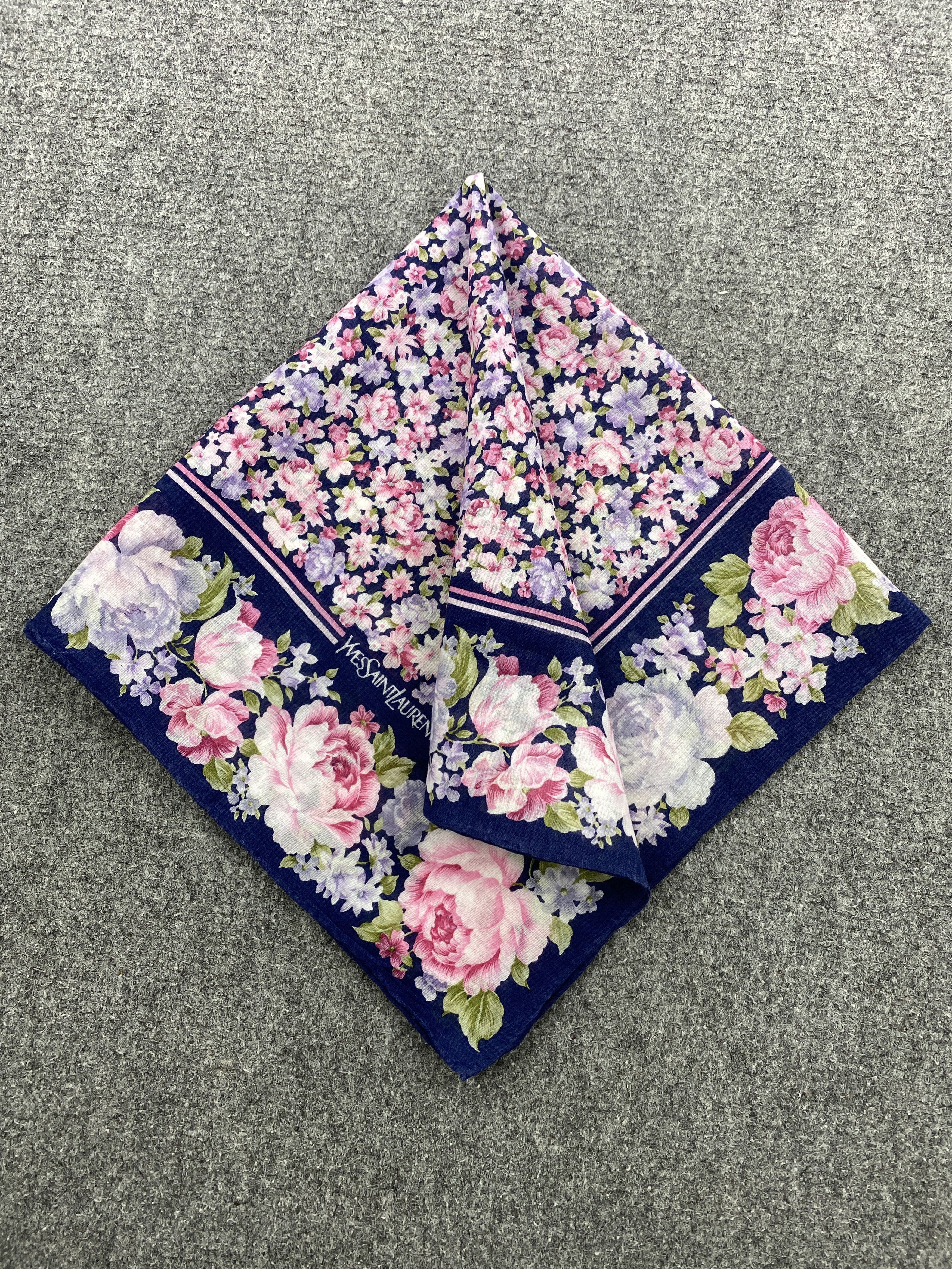 Yves Saint Laurent Yves Saint Laurent Handkerchief / Neckerchief HKC0764 Size ONE SIZE - 3 Thumbnail