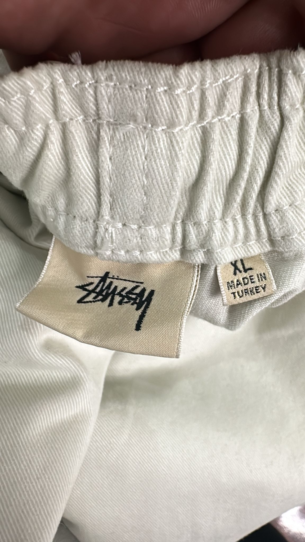 Stussy × Vintage Stussy Beach Pant Brushed Cotton White Size XLarge Size US 36 / EU 52 - 7 Thumbnail