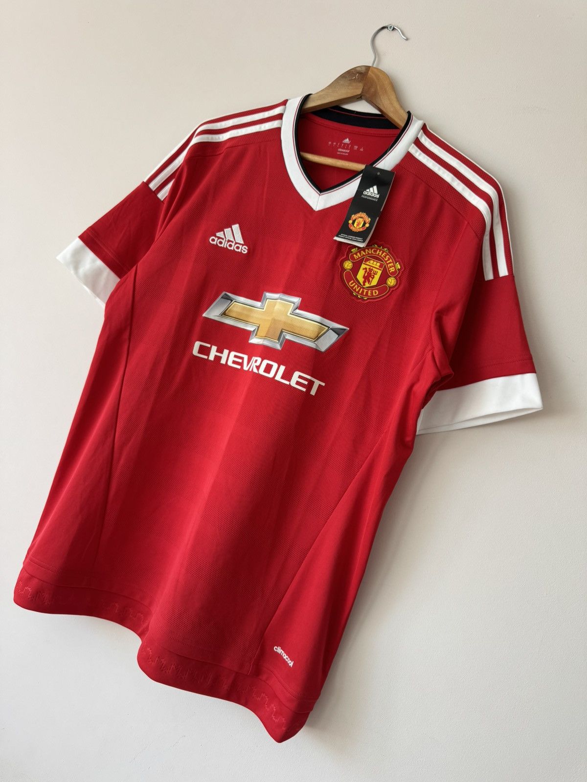 Adidas Manchester United 2015-2016 Home Soccer Jersey Adidas Shirt Size US L / EU 52-54 / 3 - 3 Thumbnail