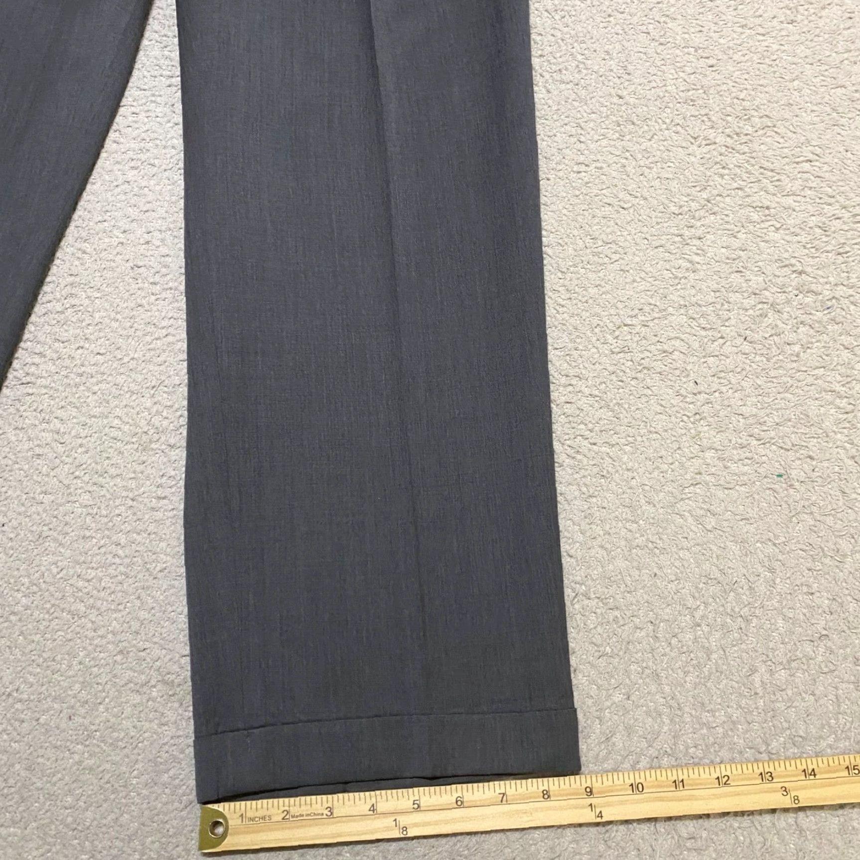 Jack Victor Jack Victor Dress Pants Men's 36 Gray Wool Slim Straight Pleated Size US 36 / EU 52 - 5 Thumbnail