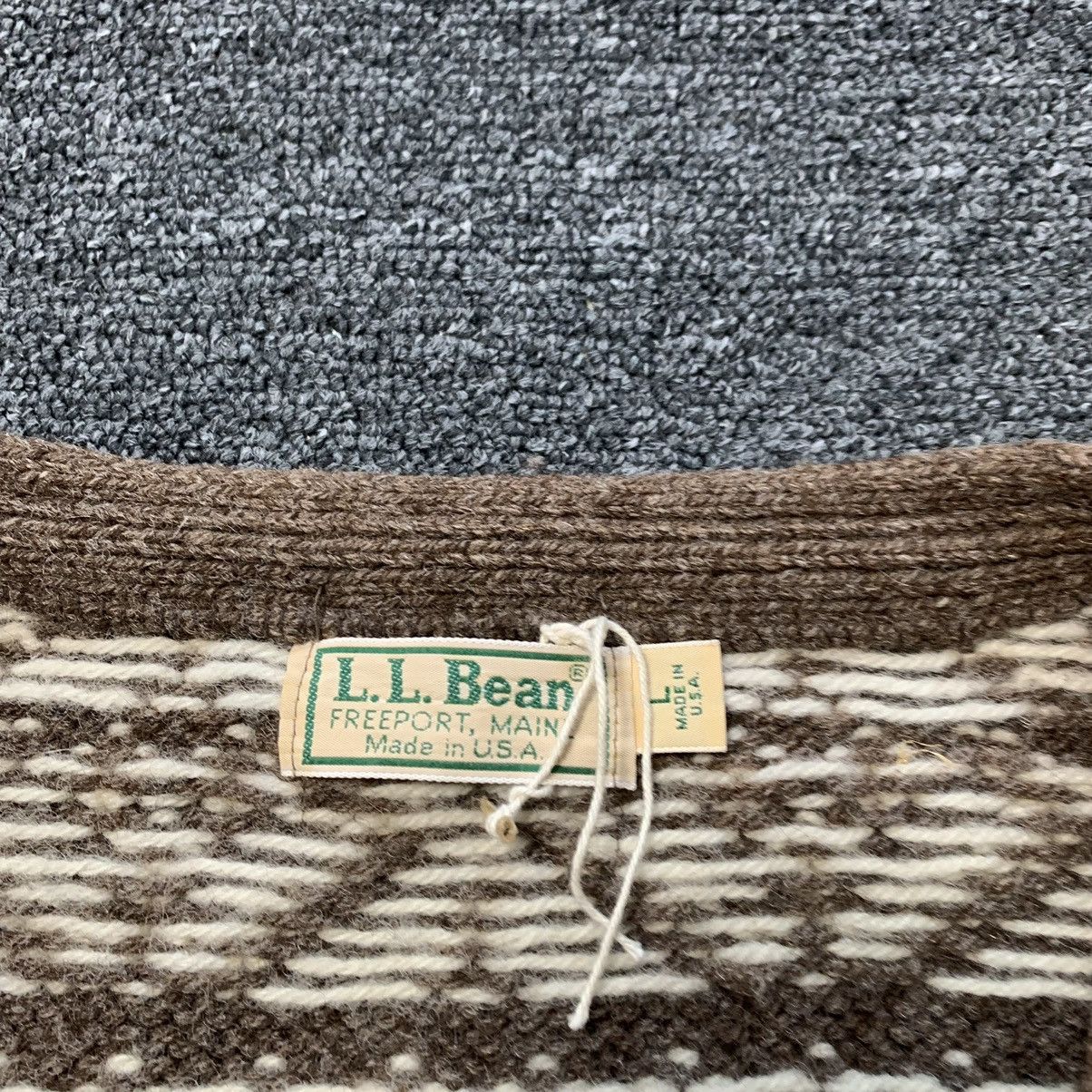 L.L. Bean Rare Vintage LL Bean Knit Sweater 100% Wool Size US L / EU 52-54 / 3 - 6 Thumbnail