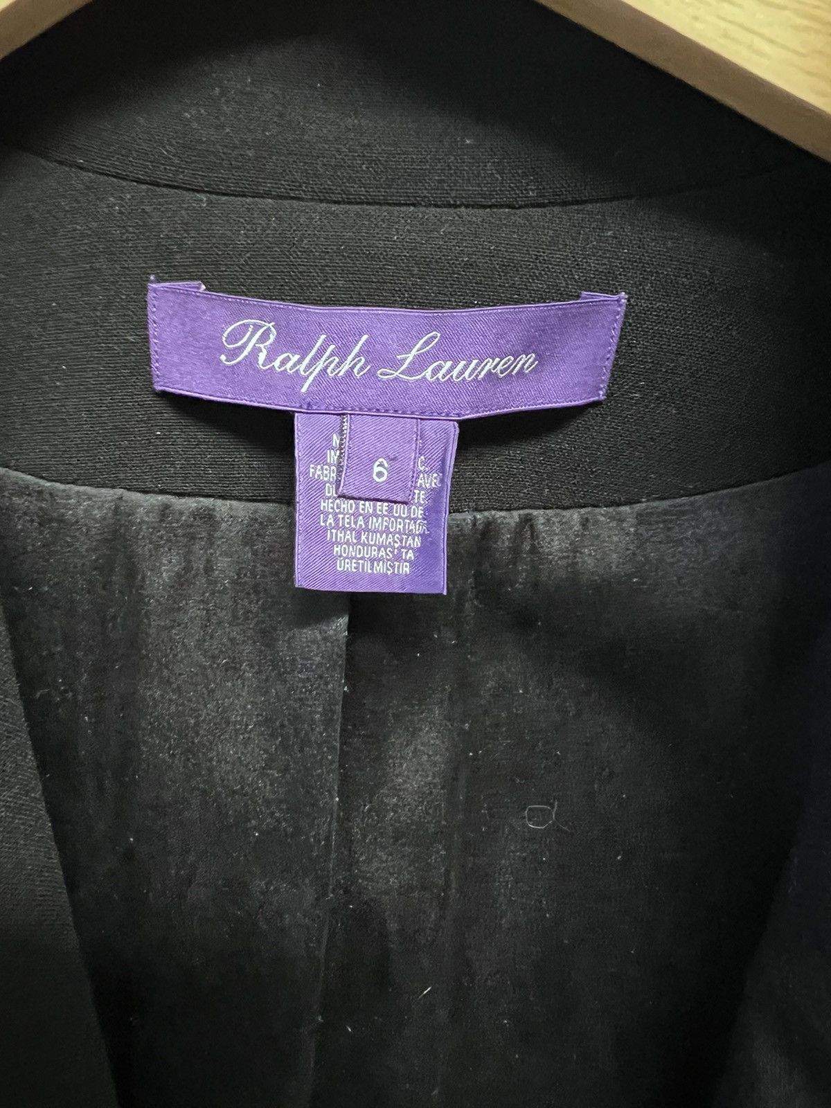 Designer × Ralph Lauren Purple Label Ralph Lauren Purple Label black wool-silk blazer luxury Size M / US 6-8 / IT 42-44 - 9 Thumbnail