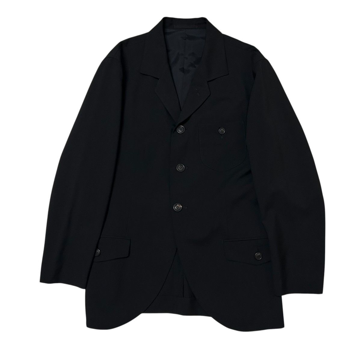 Issey Miyake 710 archive ISSEY MIYAKE MEN set up suit wool black Size 40R - 2 Thumbnail
