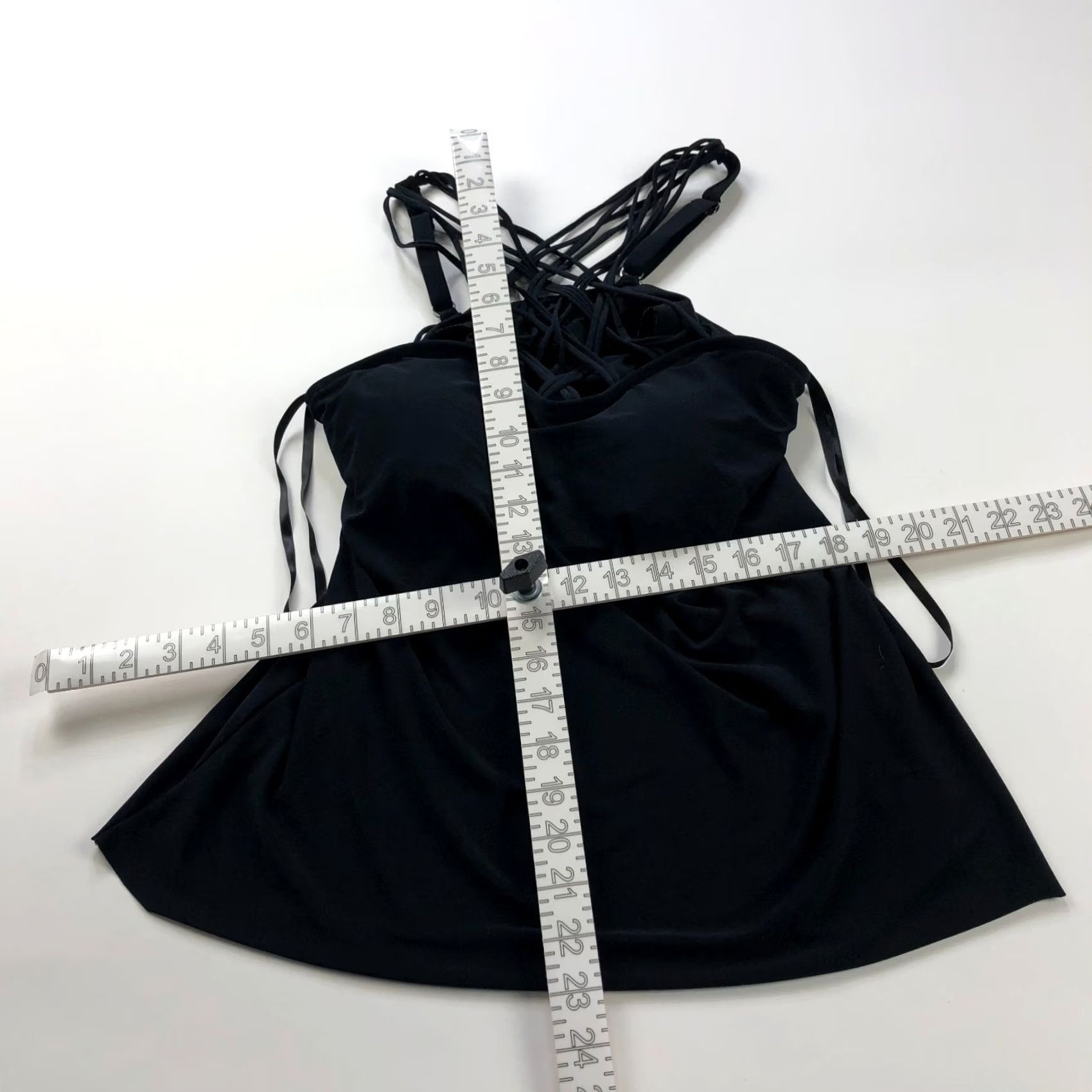 Vintage Magicsuit Tankini Top Swim Top Racerback Padded Black 8 MINT Women Tankini Beach Classic Adult XS? Size M / US 6-8 / IT 42-44 - 7 Thumbnail