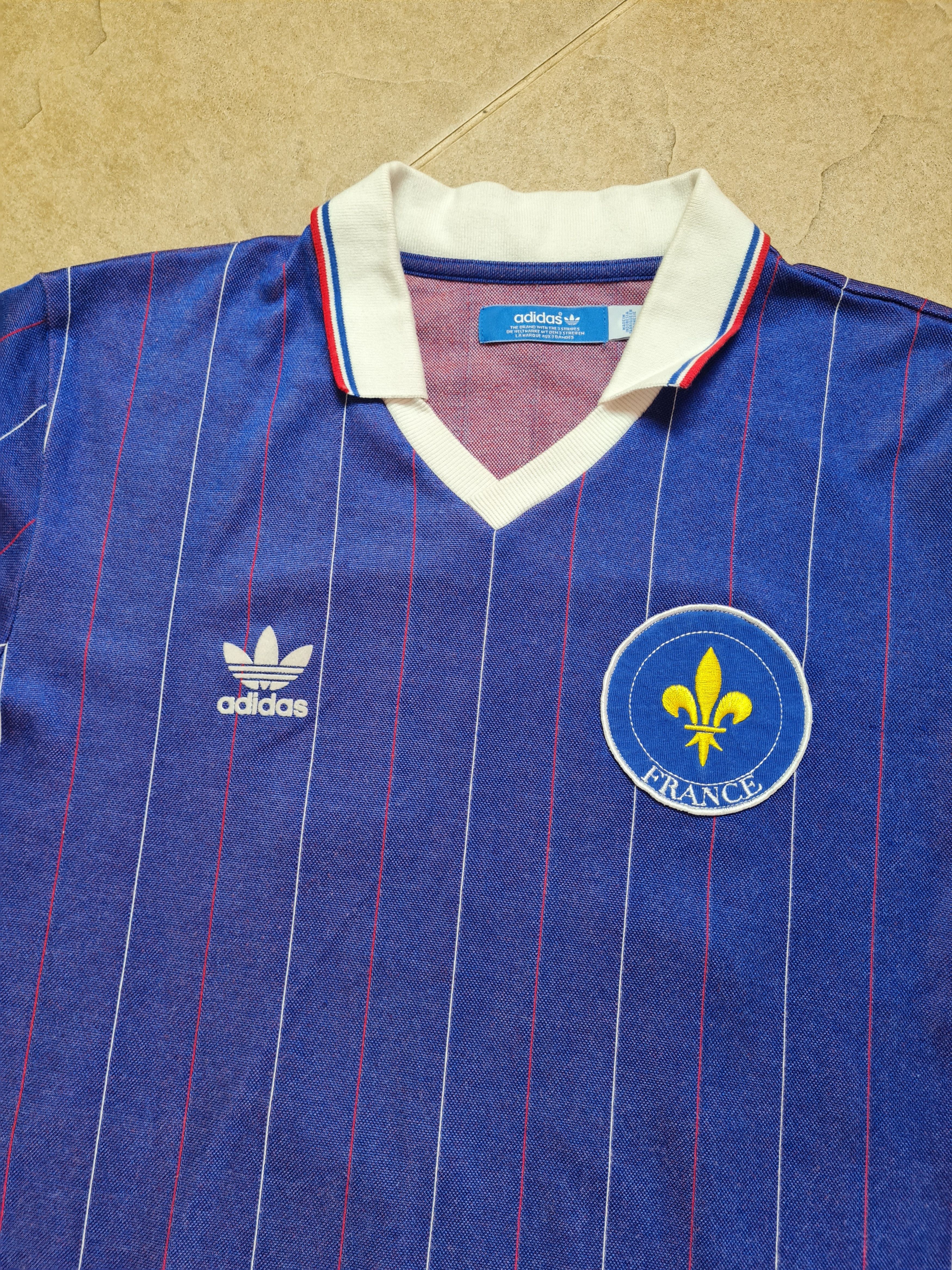 Adidas Vintage Retro Soccer Jersey France Football Shirt Adidas #10 Size US L / EU 52-54 / 3 - 2 Thumbnail