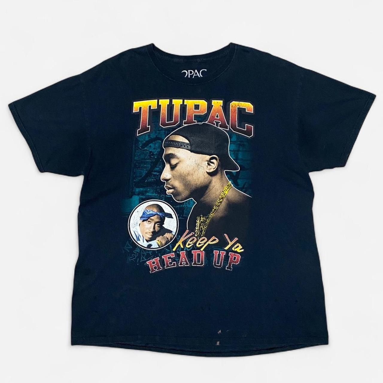 Other Tupac keep it a head up graphic black T-shirt Size US XL / EU 56 / 4 - 1 Thumbnail
