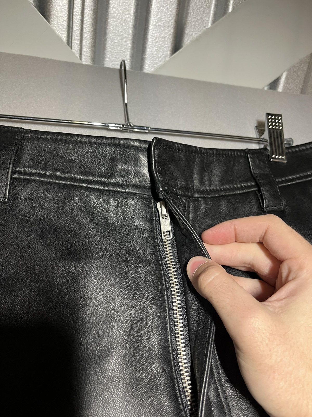 Stussy Stussy lambskin leather transit pants Size US 32 / EU 48 - 2 Thumbnail