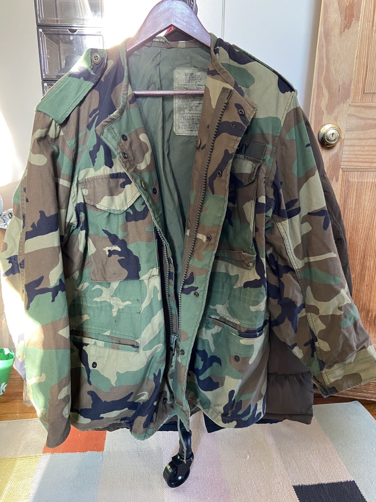 Vintage Us Army jacket- camo medium short vintage Size US M / EU 48-50 / 2 - 1 Thumbnail