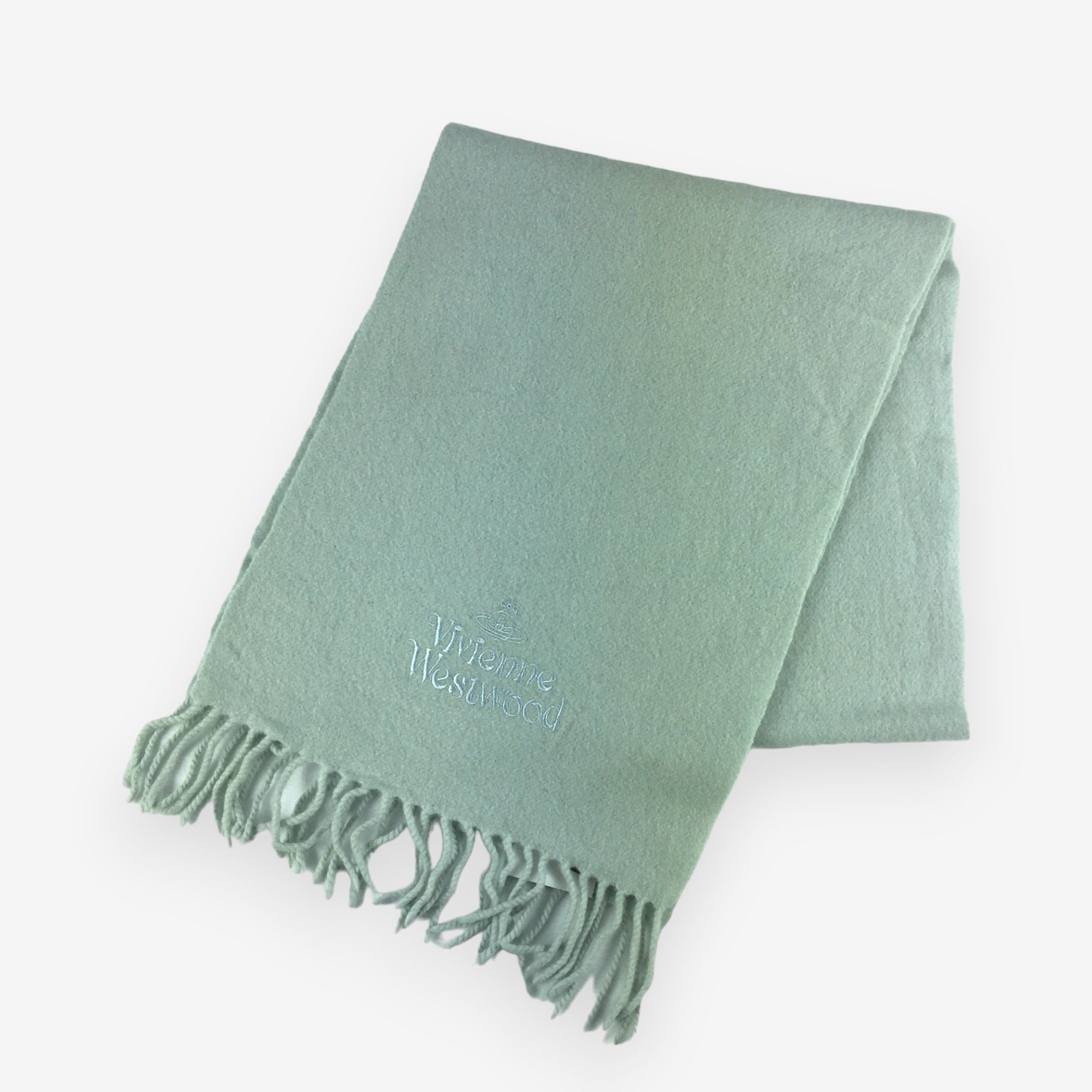 Vintage × Vivienne Westwood Vintage Vivienne Westwood Scarf Muffler Orbs Wool Scarves Size ONE SIZE - 1 Thumbnail