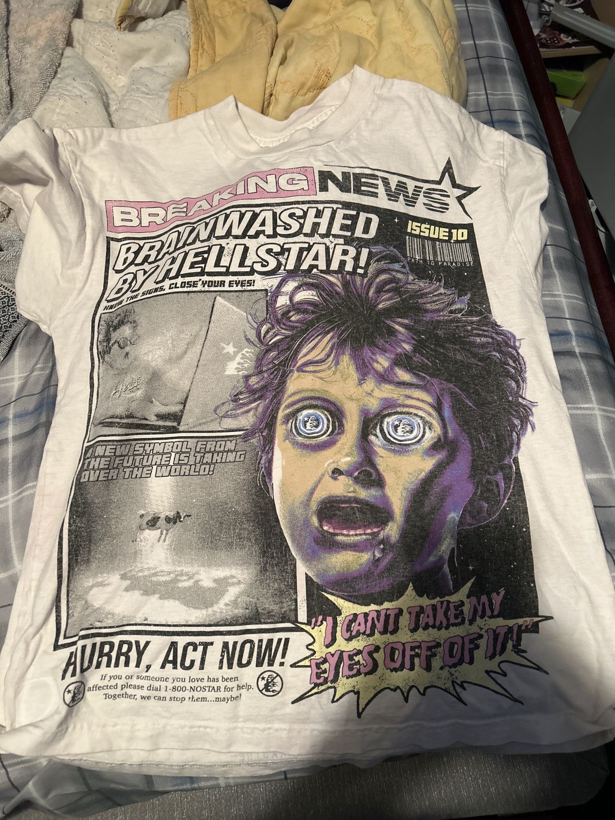 トップス Hellstar Breaking News T-Shirt HELLSTAR Hellstar Breaking News Tee - Private Stock