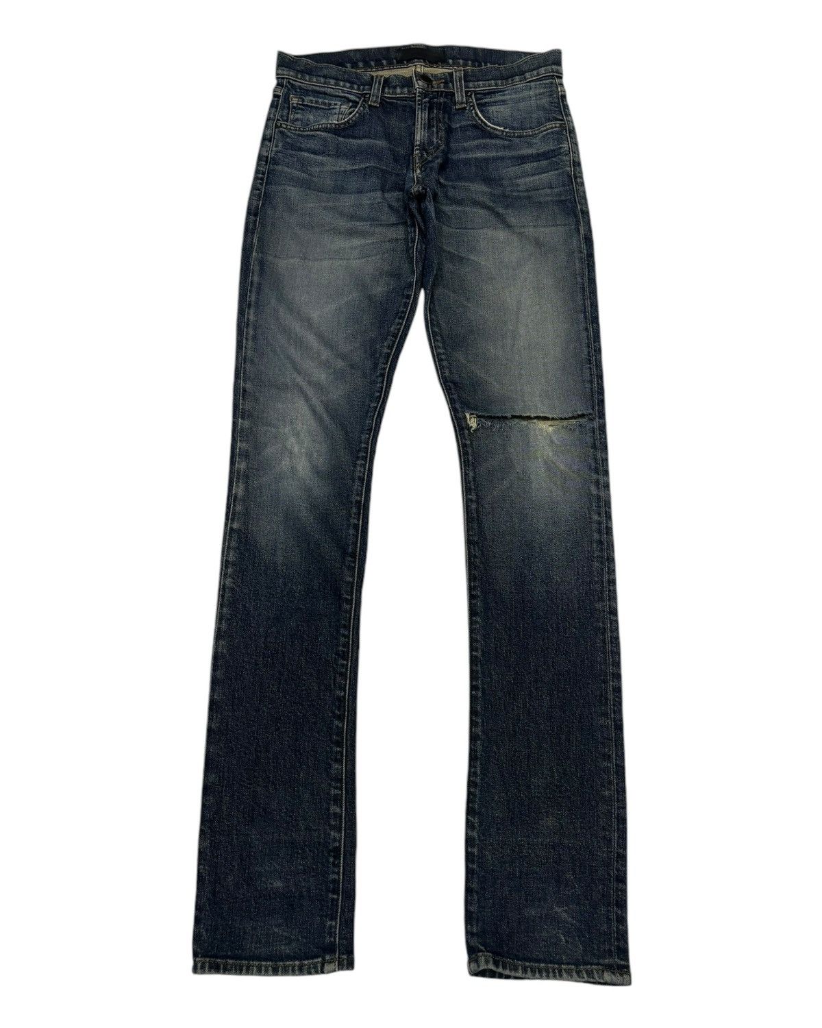 If Six Was Nine J Brand Indigo Distressed Denim Jeans Size US 30 / EU 46 - 1 Thumbnail