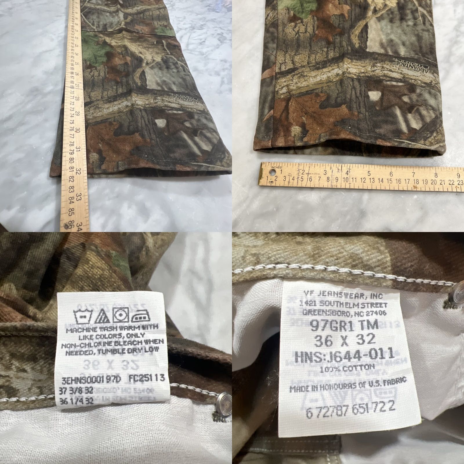 Wrangler Wrangler Advantage Camo Hunting Pants Men Double Knee Cotton 36x32 Size US 36 / EU 52 - 10 Thumbnail