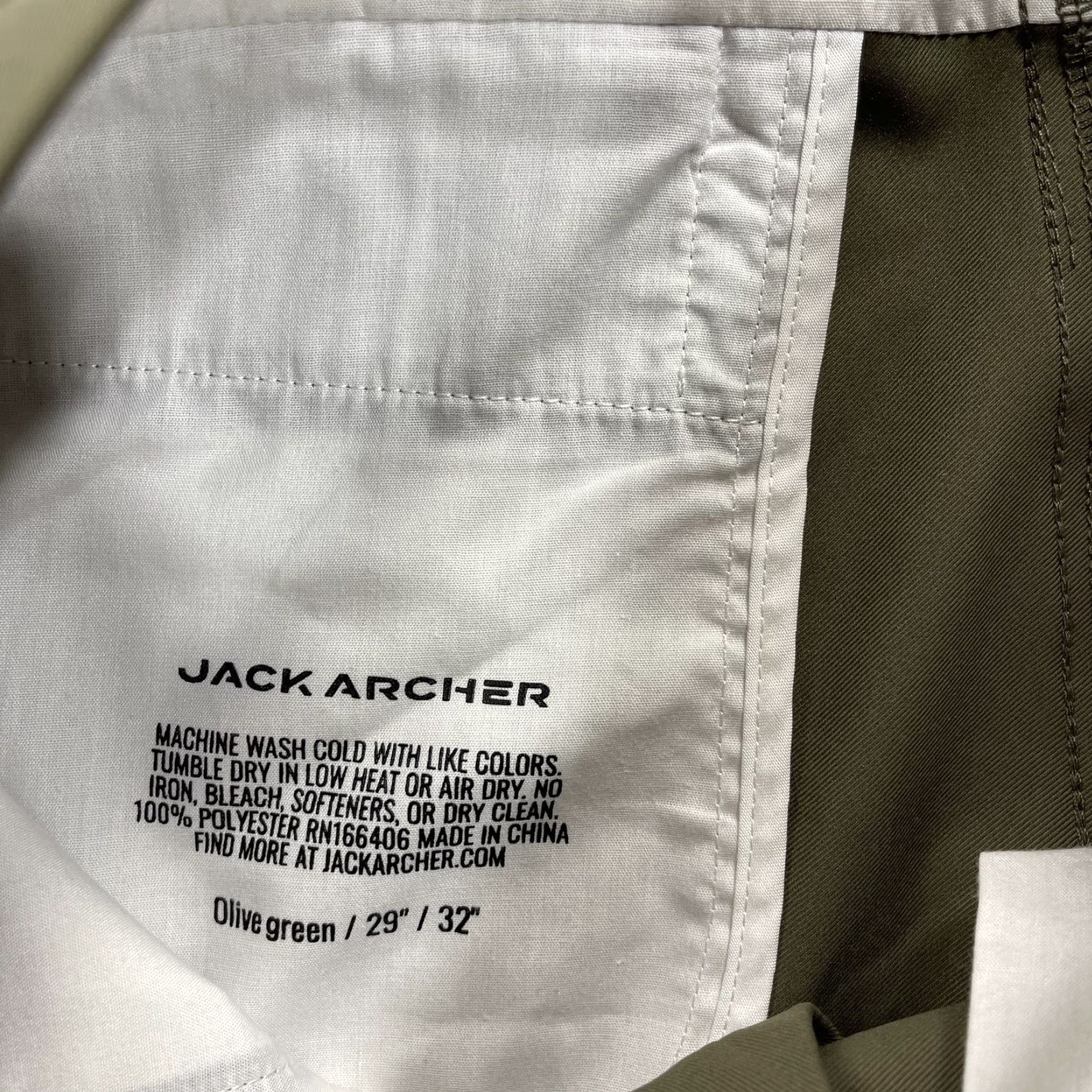 Vintage Jack Archer Pants 29x32 Green Tech Chino Casual Travel Performance Mens Size US 29 - 4 Thumbnail