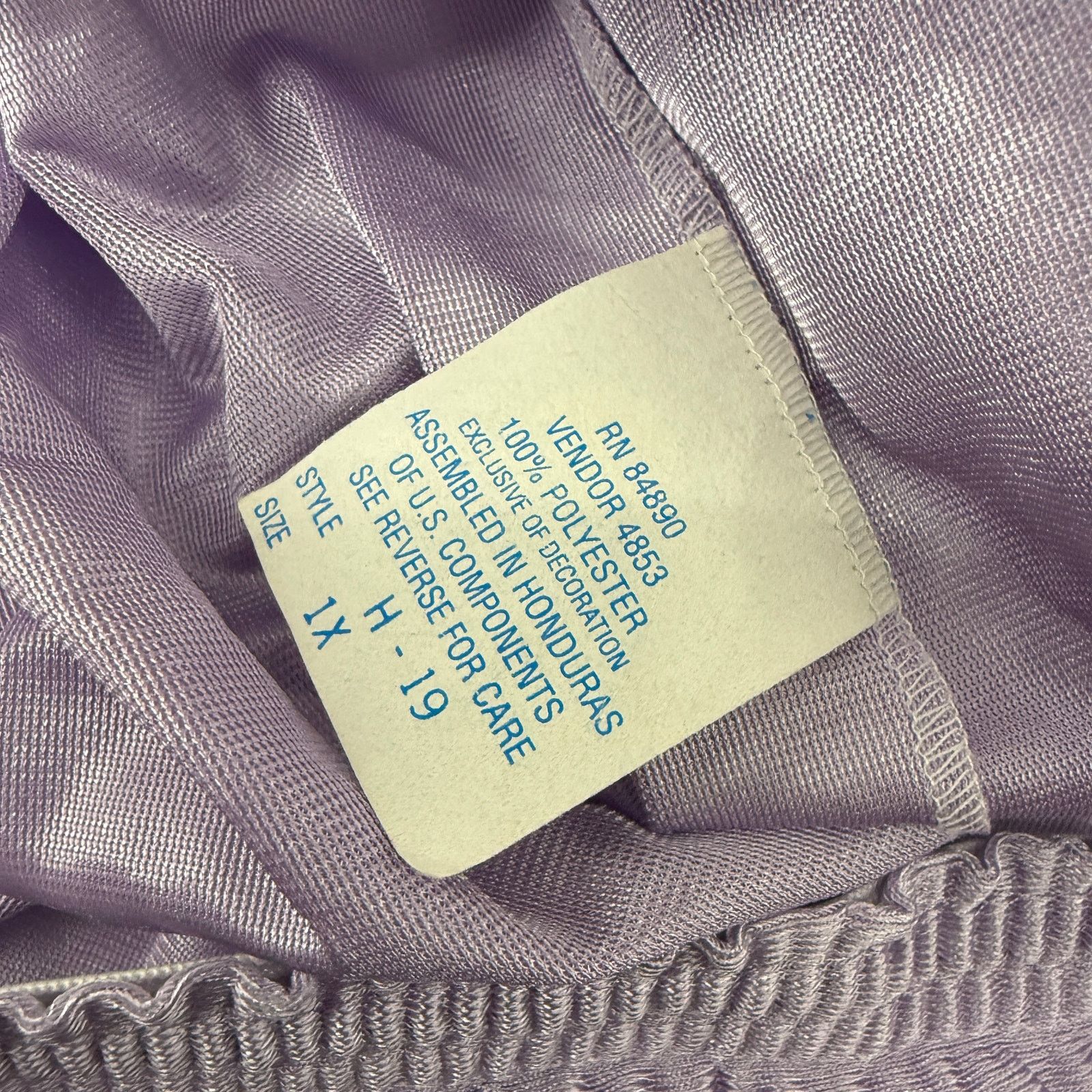 Vintage Vintage Haband Satin Shiny Lavender Purple Boxer Mens 1X Size ONE SIZE - 2 Thumbnail