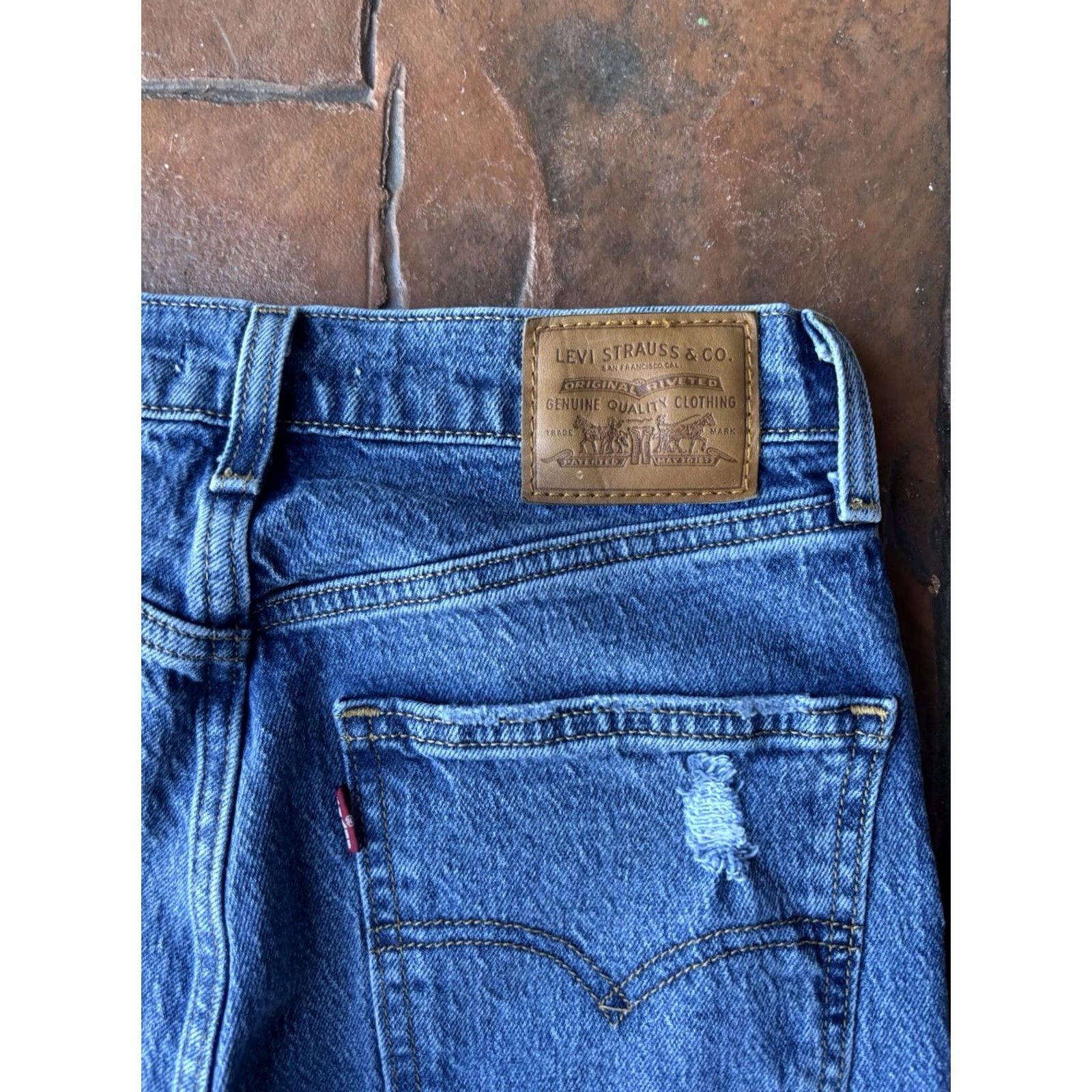 Levi's Levi's Premium 70s High Flare Jeans Women's 27x30 Blue Denim Jeans Flared Regular 5-Pocket Stretch Cotton Spandex Classic Modern Denim Size 27" / US 4 / IT 40 - 4 Thumbnail