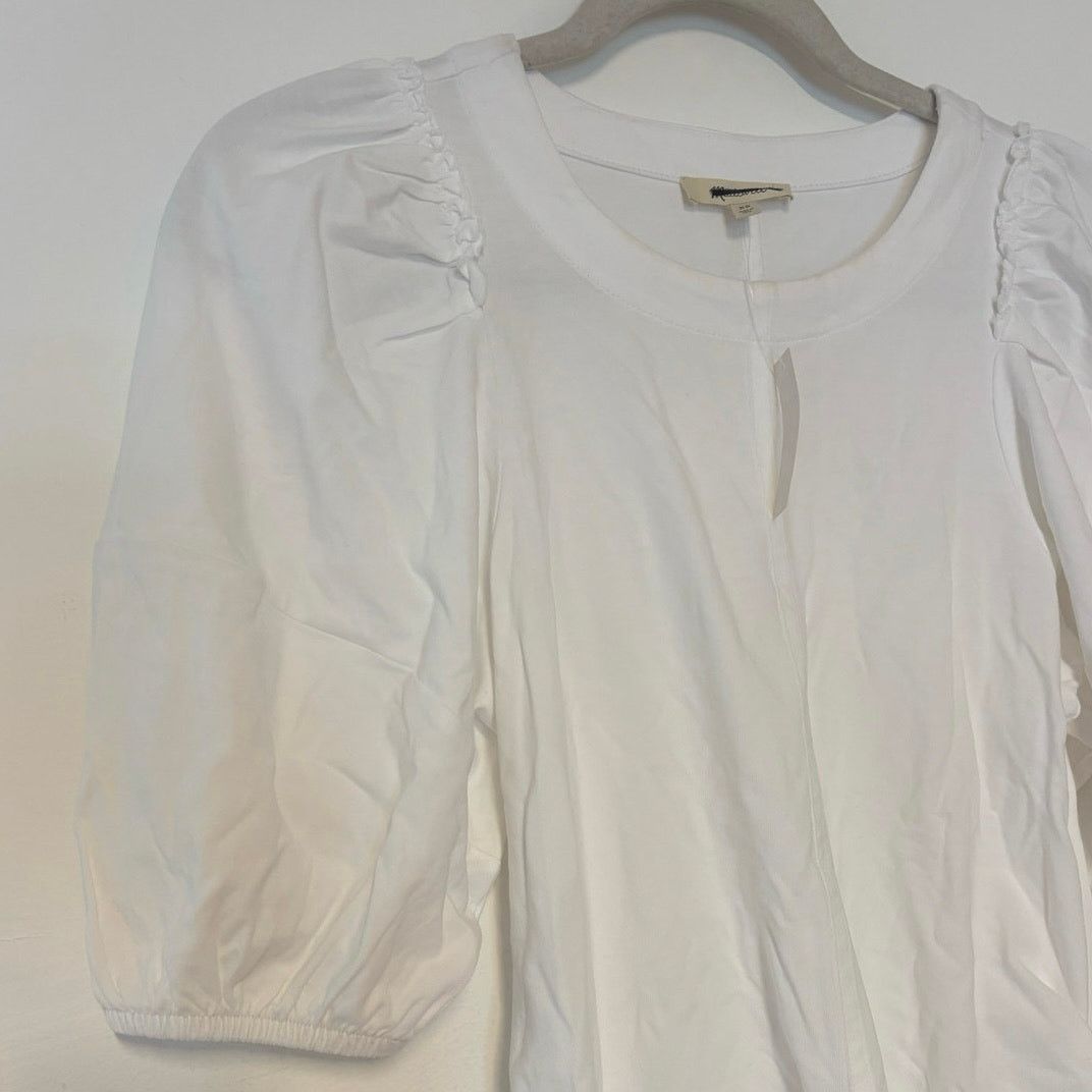 Madewell NWT Madewell Puff-Sleeve Tee In White Size XS Size XS / US 0-2 / IT 36-38 - 7 Thumbnail