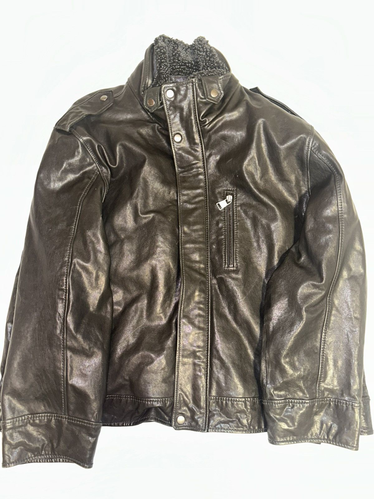 Calvin Klein Calvin Klein leather jacket! Size US XXL / EU 58 / 5 - 1 Thumbnail