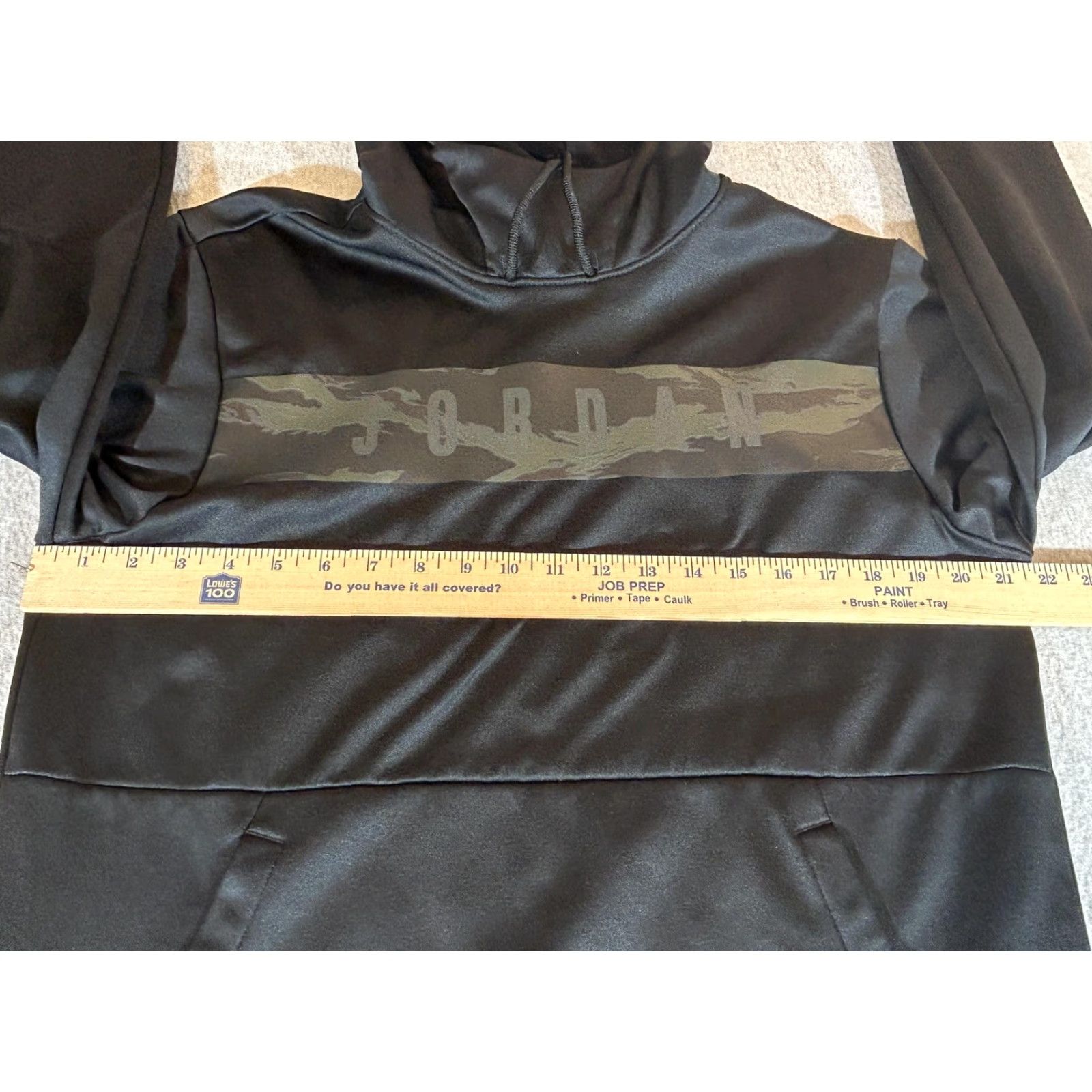 Jordan Brand Jordan Hoodie Mens M Black Camouflage PULLOVER Fleece Sweatshirt Jumpman Nike Jordan Graphic Print Logo Pockets Hooded Basketball Sports Casual Size US M / EU 48-50 / 2 - 5 Thumbnail
