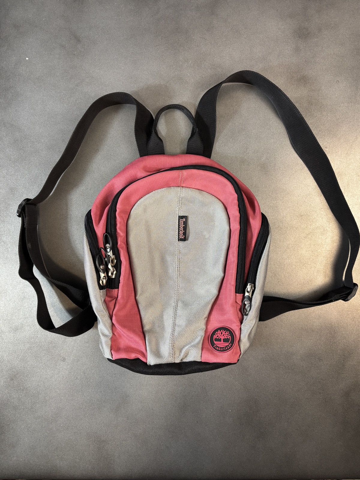 Timberland 2000s Timberland Backpack Y2K Vintage Mini Bag Knapsack Pink Size ONE SIZE - 14 Thumbnail
