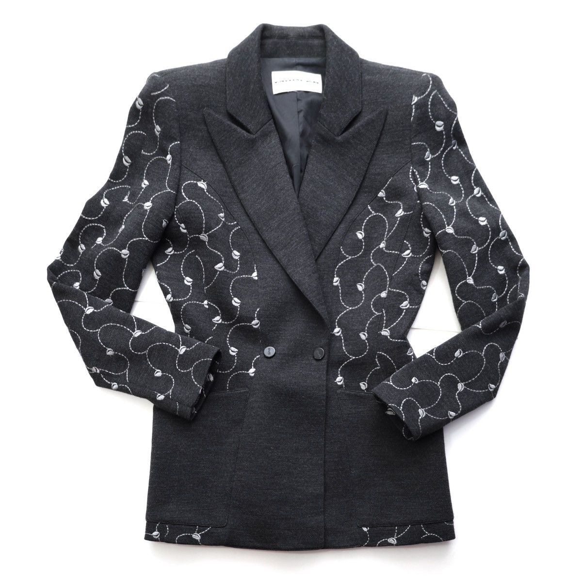 Mugler Designer Vintage Thierry Mugler Jacket Embroidered Leaves Size M / US 6-8 / IT 42-44 - 3 Thumbnail