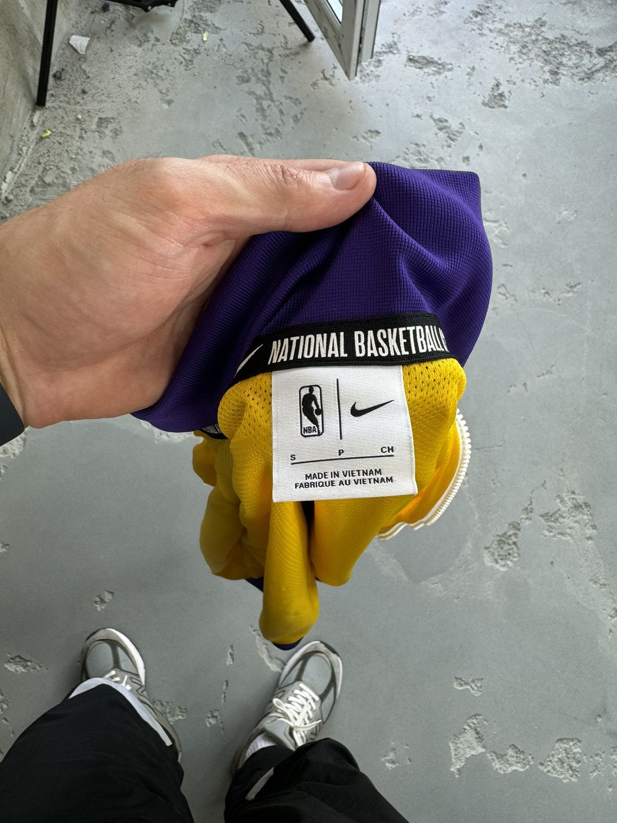 NBA × Nike × Vintage NIKE LAKERS NYLON JACKET 90s Size US S / EU 44-46 / 1 - 4 Thumbnail