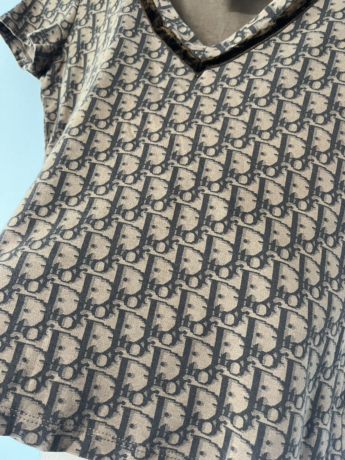 Dior × Vintage Christian Dior 2005 Trotter Top T-Shirt Monogram Vintage Size S / US 4 / IT 40 - 5 Thumbnail