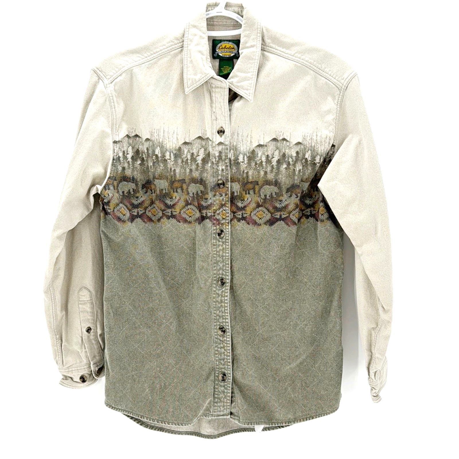 Cabelas Cabela’s vintage cotton Button Up native southwest bear Size M / US 6-8 / IT 42-44 - 1 Thumbnail