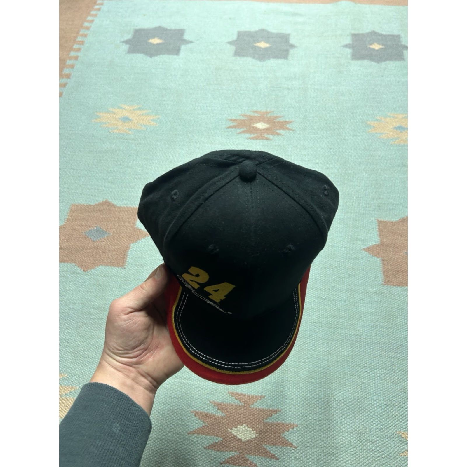 NASCAR VINTAGE strapback hat cap Jeff Gordon nascar 24 racing black adjustable NOS MEN Adjustable Black NASCAR Jeff Gordon 24 strapback cap Hat Mens Size ONE SIZE - 3 Thumbnail