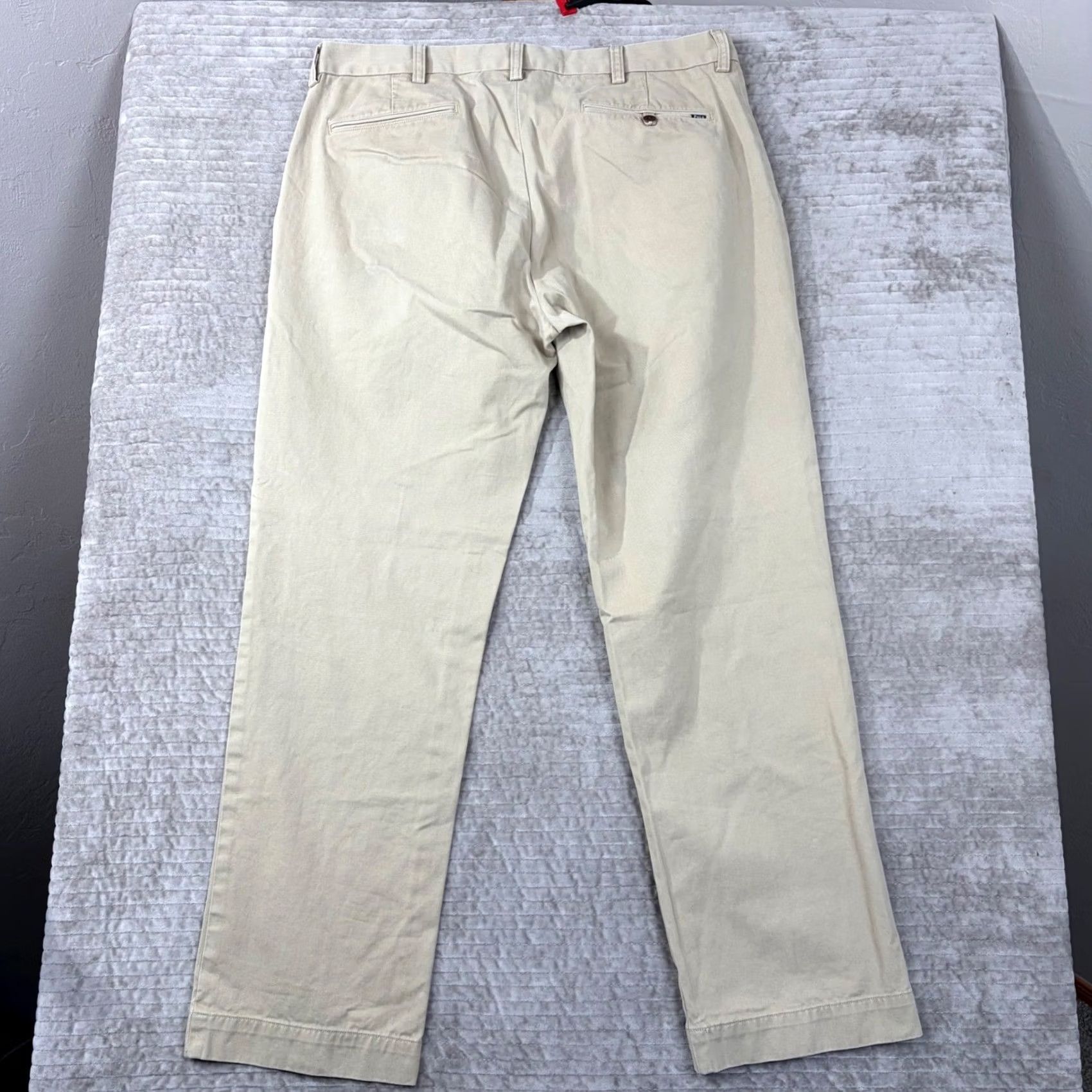 Polo Ralph Lauren Polo Ralph Lauren Suffield Pant Mens 36x32 Tan Khaki Chino Trousers Beige Cotton Slim Straight Pants Size US M / EU 48-50 / 2 - 2 Thumbnail