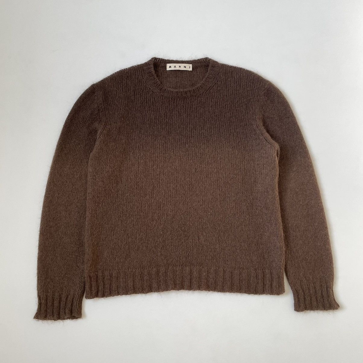 Marni Brown Mohair Sweater Size US XL / EU 56 / 4 - 1 Thumbnail