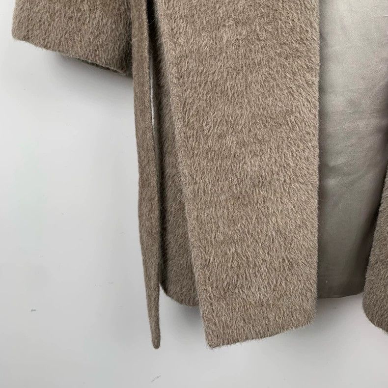 Max Mara Max Mara Coffee Alpaca Blended Wool Coat Size M / US 6-8 / IT 42-44 - 4 Thumbnail