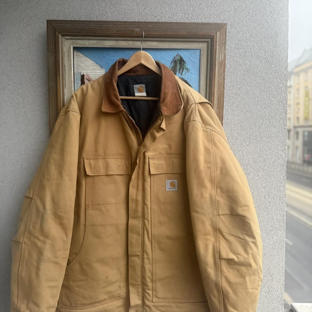 Carhartt Carhartt Vintage 90s Chore Coat Jacket Beige Workwear Size US XL / EU 56 / 4 - 4 Thumbnail