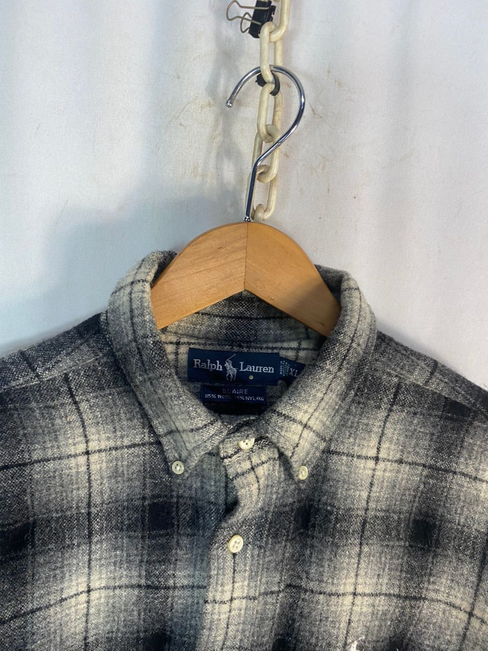 Flannel × Polo Ralph Lauren × Vintage Vintage polo Ralph Lauren wool flannel button up shirt Size US XL / EU 56 / 4 - 9 Thumbnail