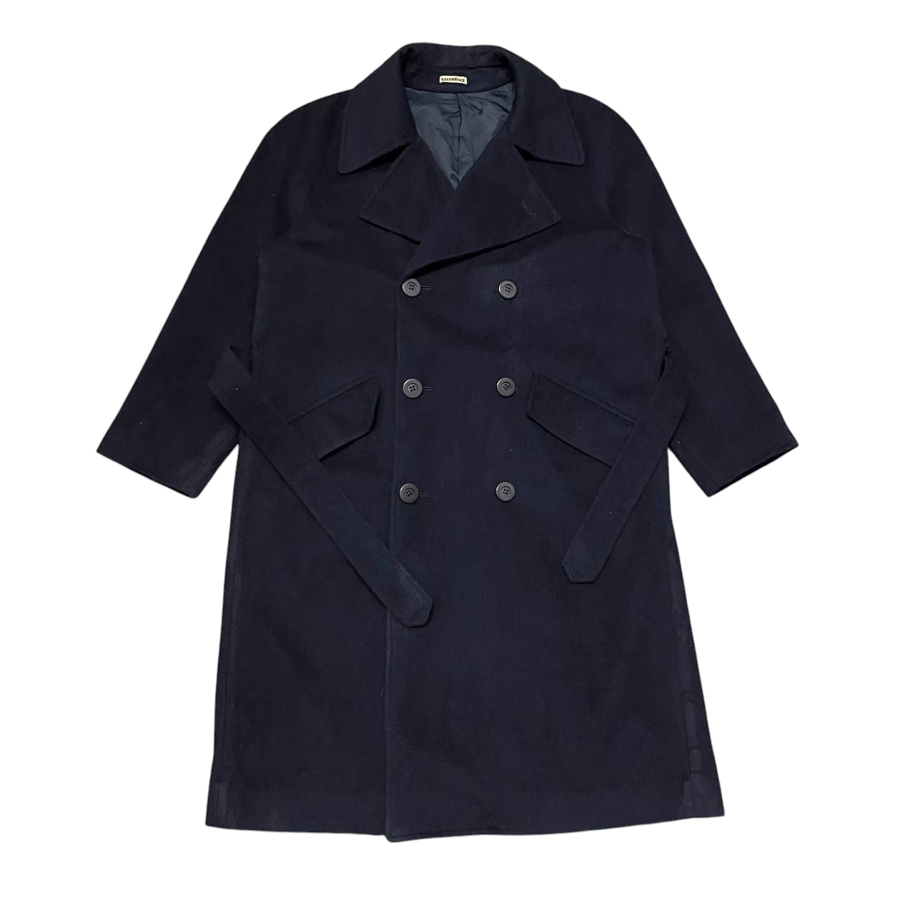Valentino Vintage 90's Valentino Wool Long Coat Double Breasted Size US M / EU 48-50 / 2 - 1 Thumbnail