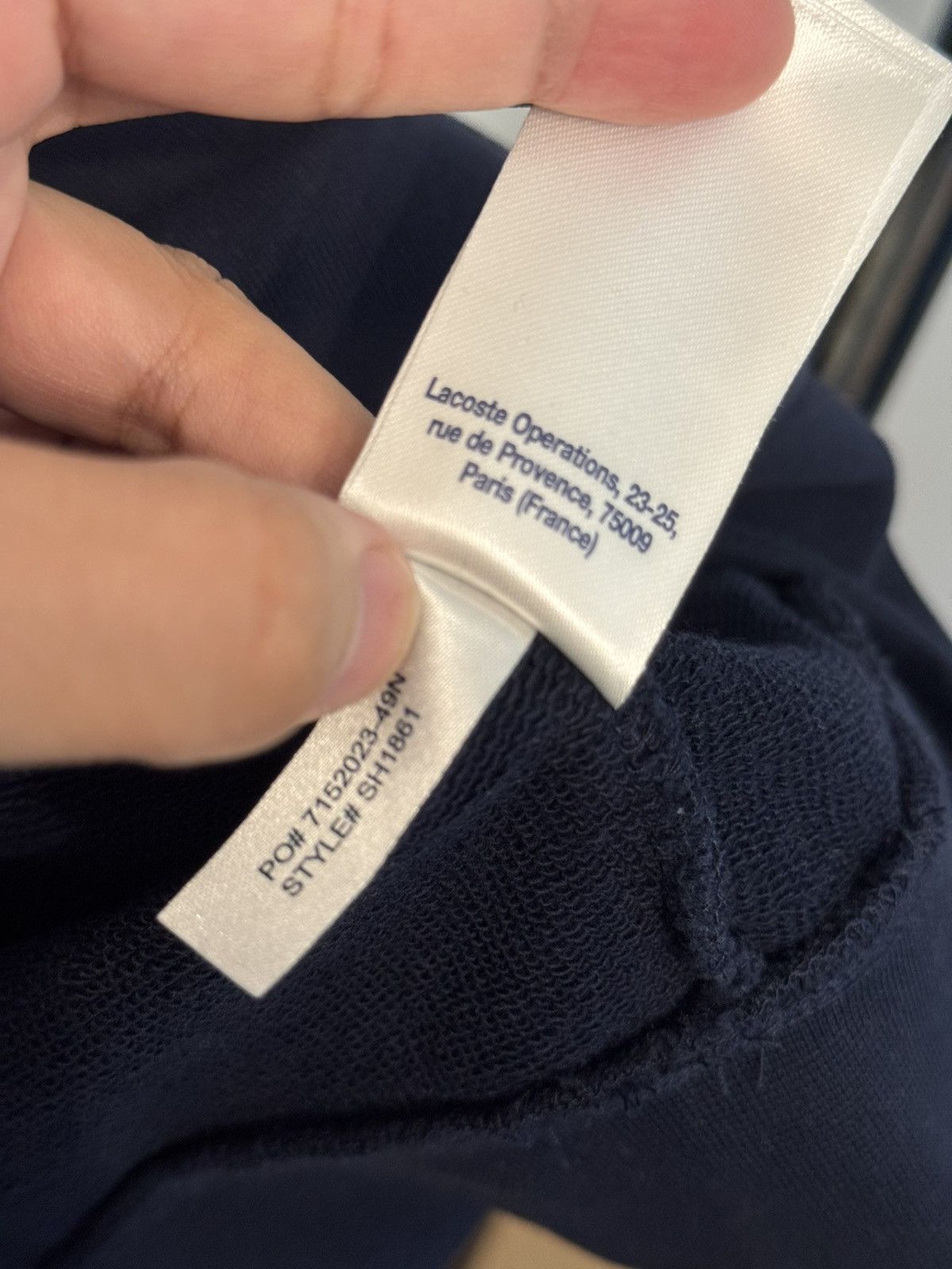 Lacoste × Supreme Supreme®/LACOSTE Logo Panel Hooded Sweatshirt Navy Sz Medium Size US M / EU 48-50 / 2 - 7 Thumbnail