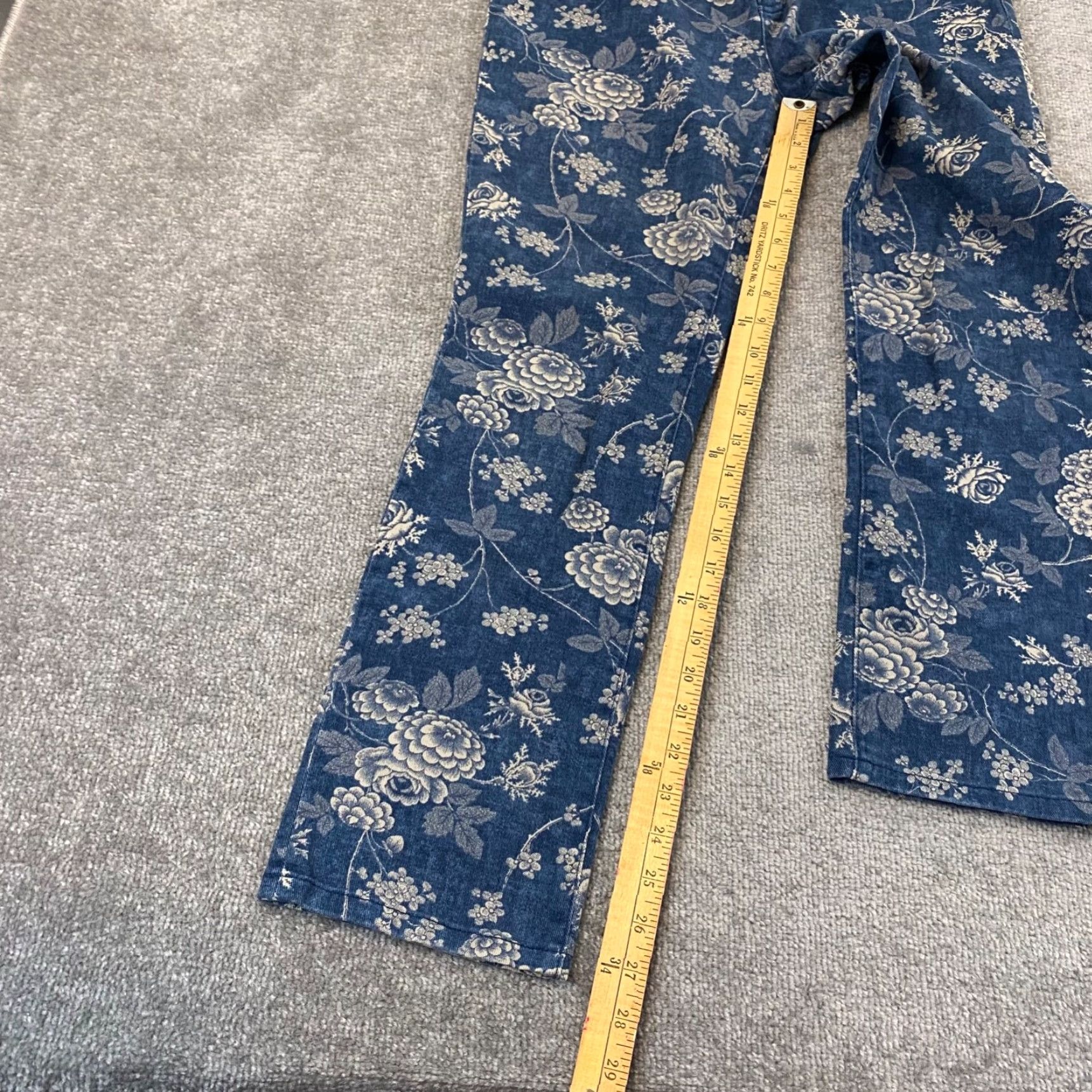 Ralph Lauren Lauren Ralph Lauren Jeans Womens 10 Straight Denim Floral Multicolor 32x27 Size 32" / US 10 / IT 46 - 4 Thumbnail