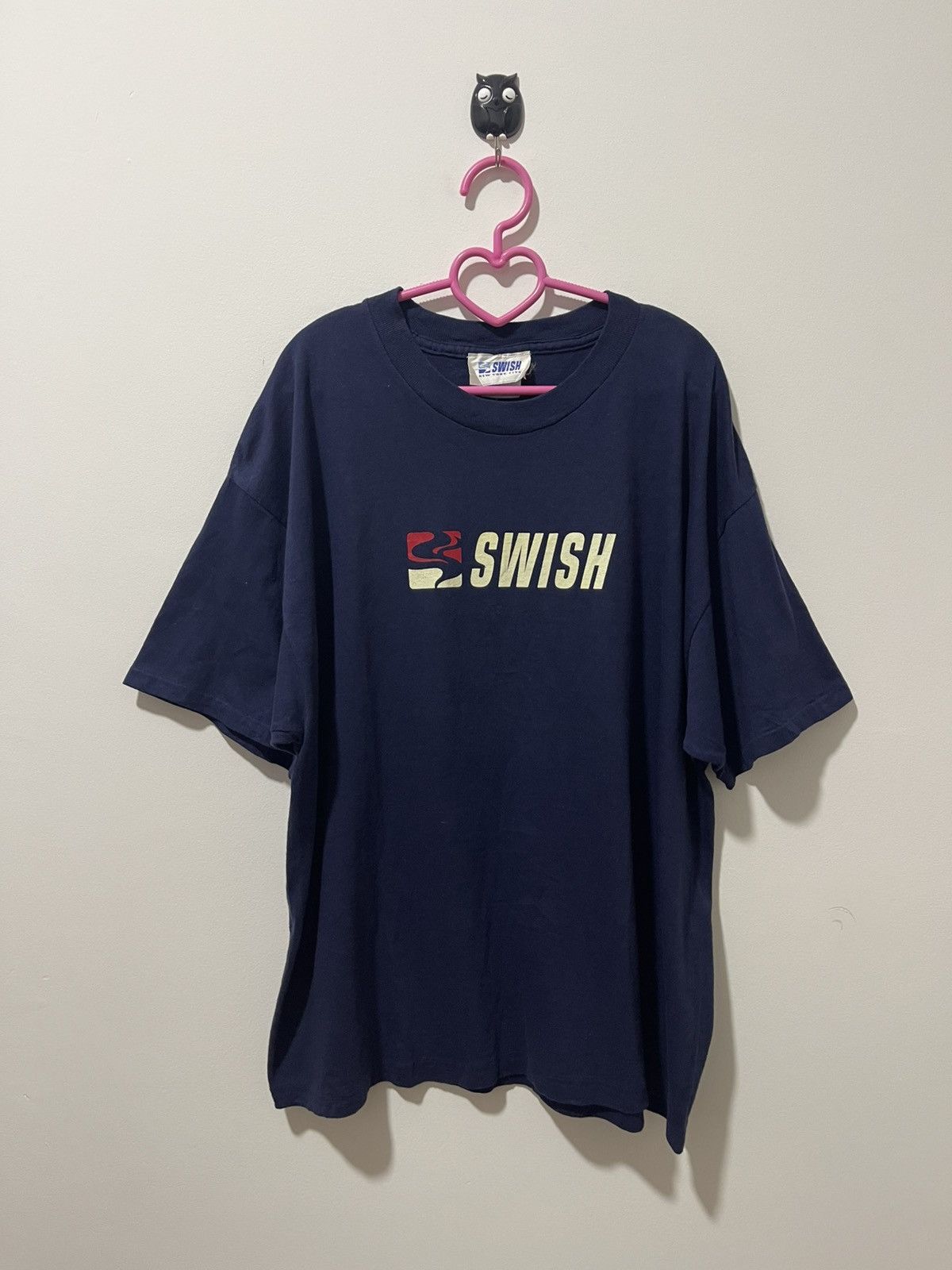 Vintage Rare Vintage SWISH NYC Spell Out Single Stitches Streetwear Size US XL / EU 56 / 4 - 1 Thumbnail