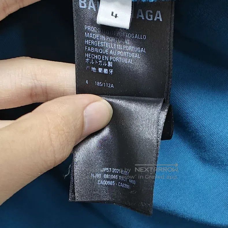 Balenciaga Balenciaga Double B Destroyed Logo Hole Destroyed Aged Lon Size US XL / EU 56 / 4 - 4 Thumbnail