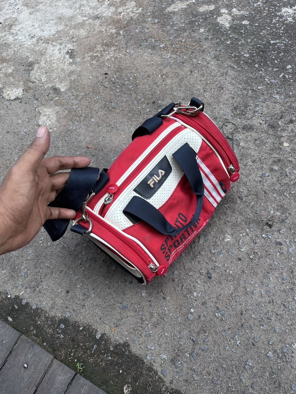Fila VTG 2007 Fila "Spirito Sportivo" Mini Duffle Sling Bag Y2K Size ONE SIZE - 13 Thumbnail