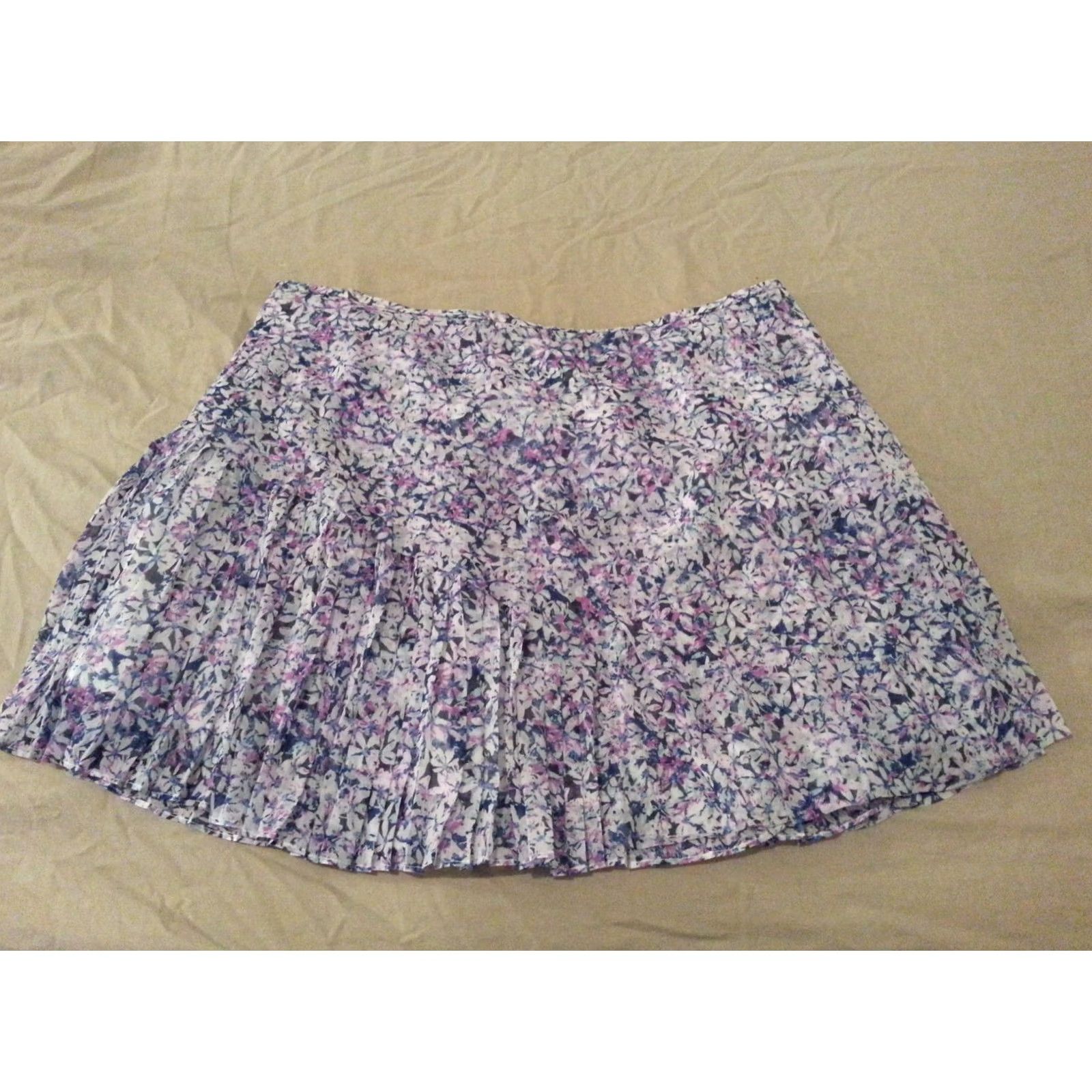Banana Republic Banana Republic Skirt 14 Floral Womens Multicolor Size 36" / US 14 / IT 50 - 2 Thumbnail