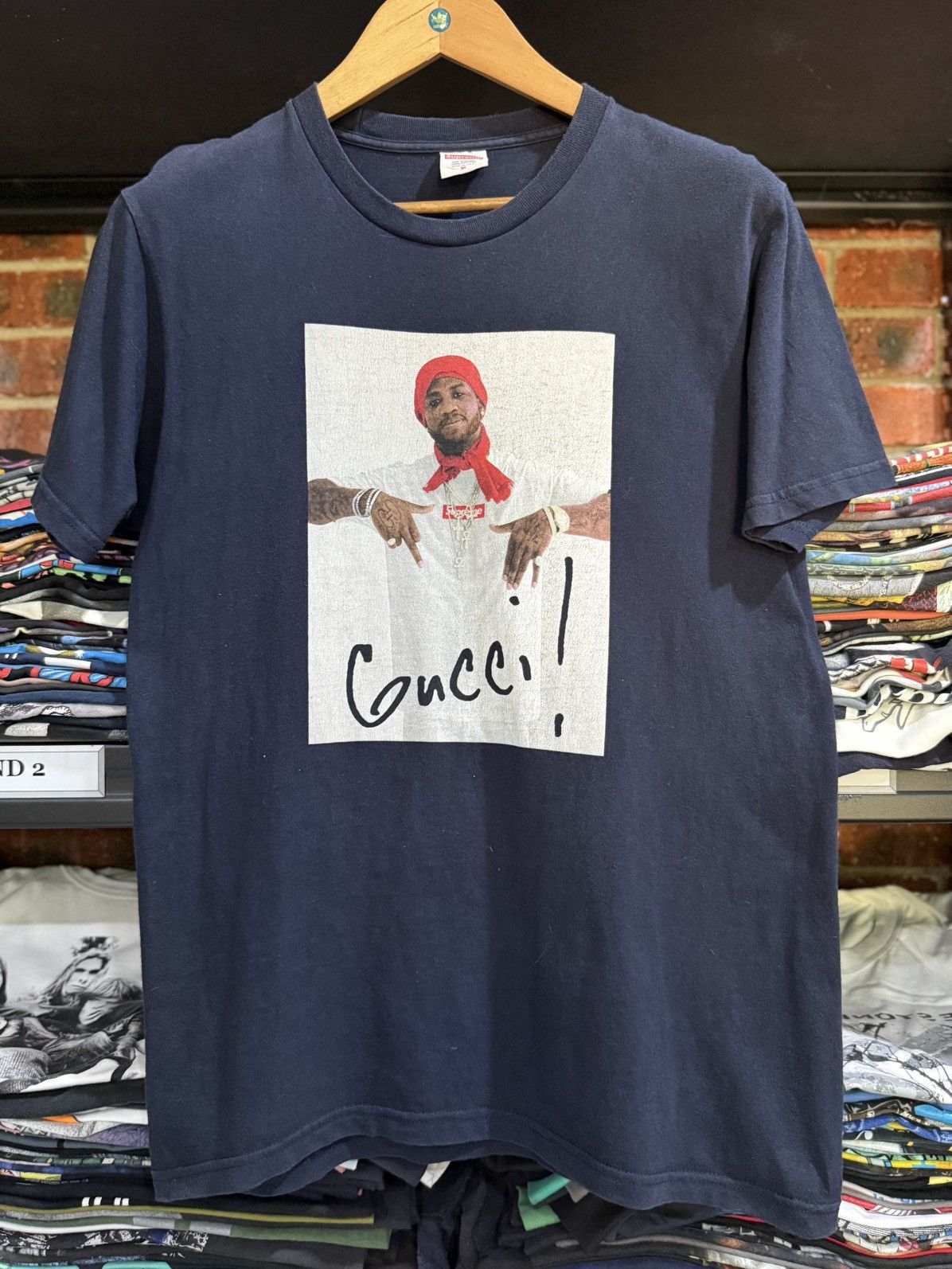 Vintage Supreme Gucci Mane Hip Hop Faded Tee