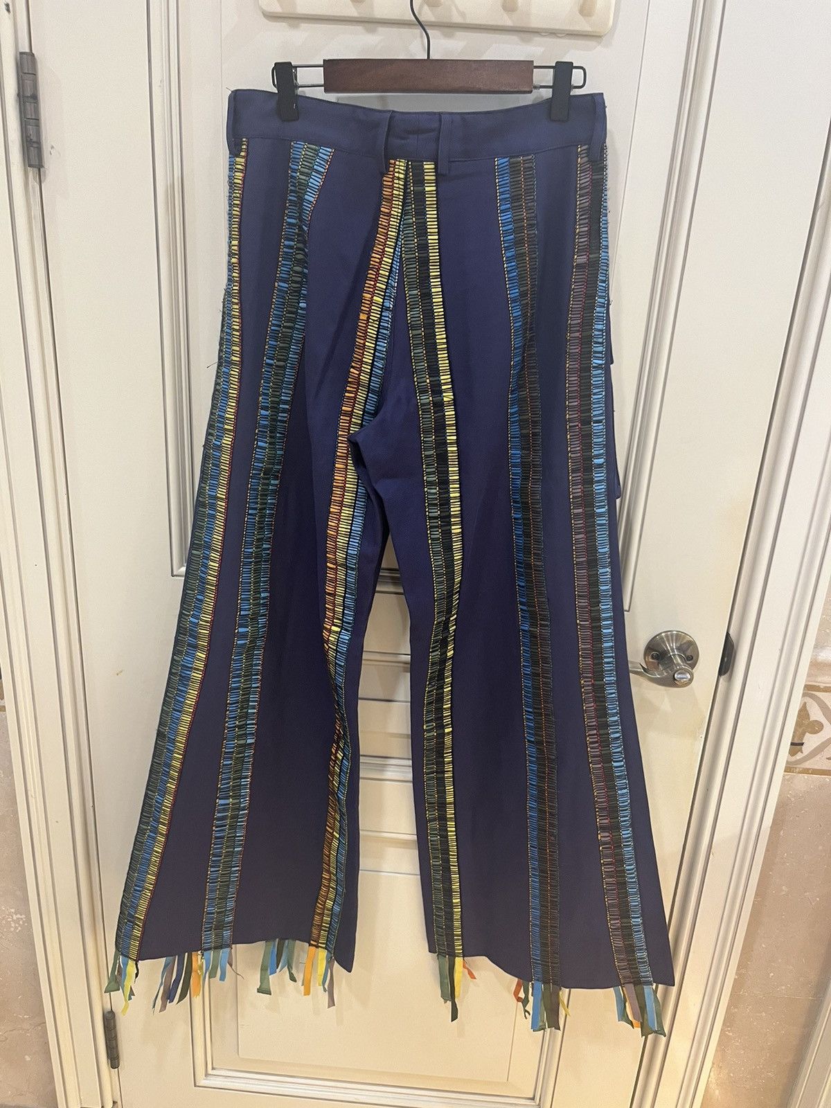 Bethany Williams wide legged flared cargo pamts with ribbons sizeS Size US 28 / EU 44 - 8 Thumbnail
