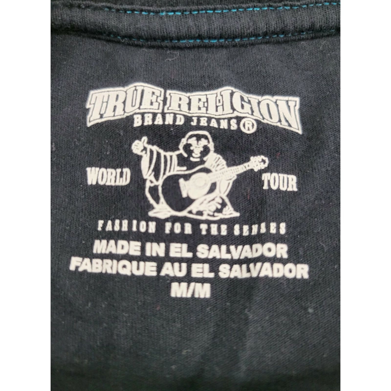 True Religion True Religion Jeans Men's T-Shirt Crew Graphic Logo Black Tee Shirt Sz Medium Shirt Adult Medium Black Graphic Tee Mens Size US M / EU 48-50 / 2 - 8 Thumbnail