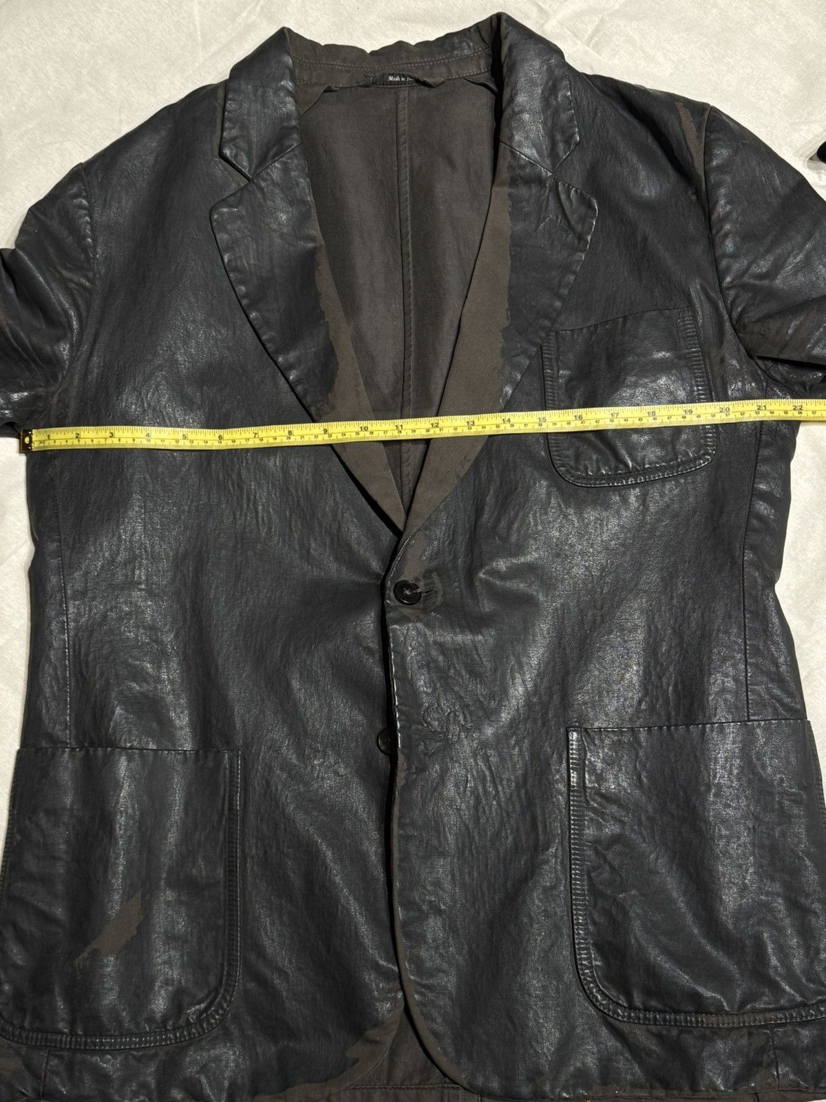 Maison Margiela SS14 PAINT BLAZER OILED WAX DISTRESSED JACKET ARTISANAL Size 42R - 10 Thumbnail