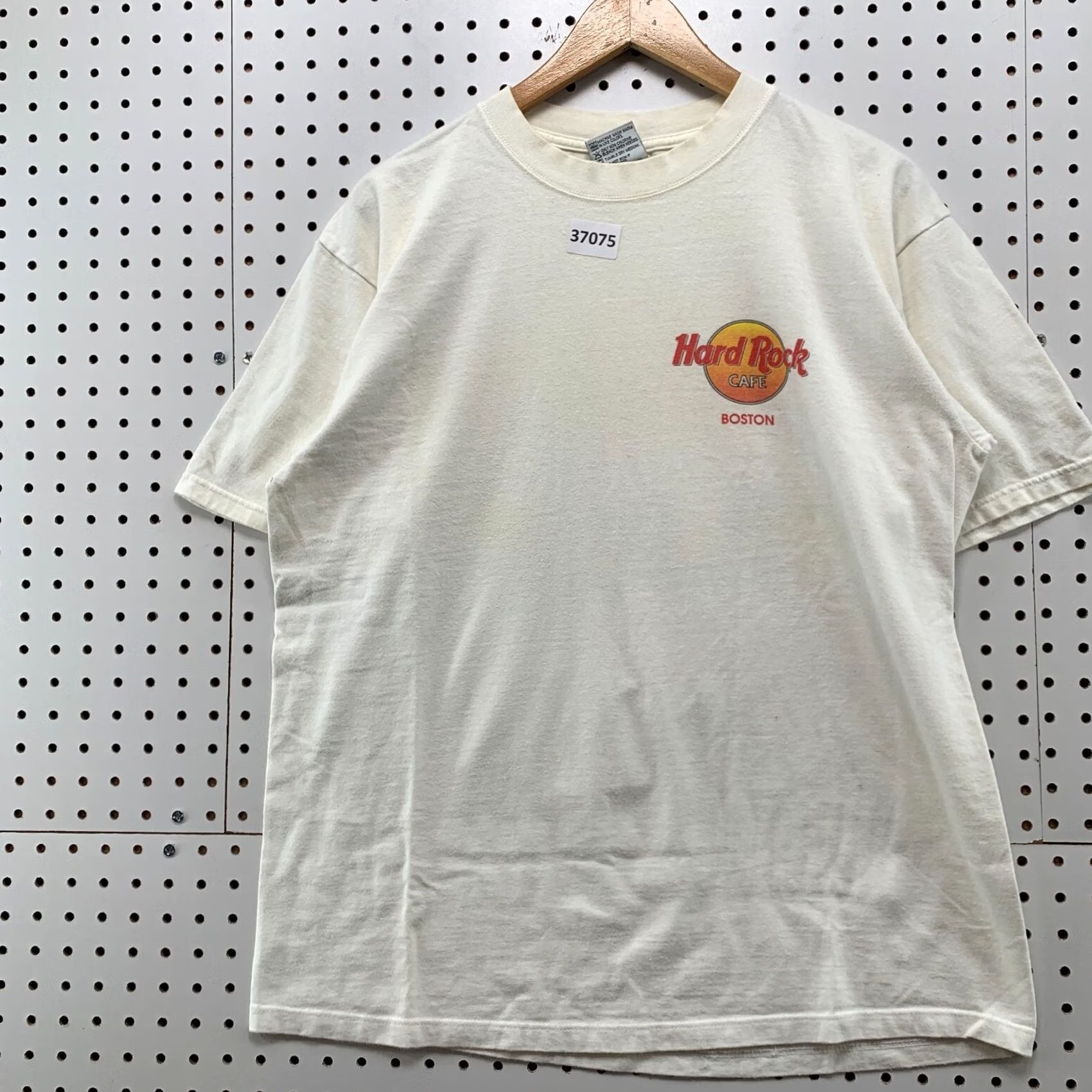 Hard Rock Cafe VINTAGE Hard Rock Boston Shirt Mens Large White Skyline Graphic USA Size US L / EU 52-54 / 3 - 4 Thumbnail