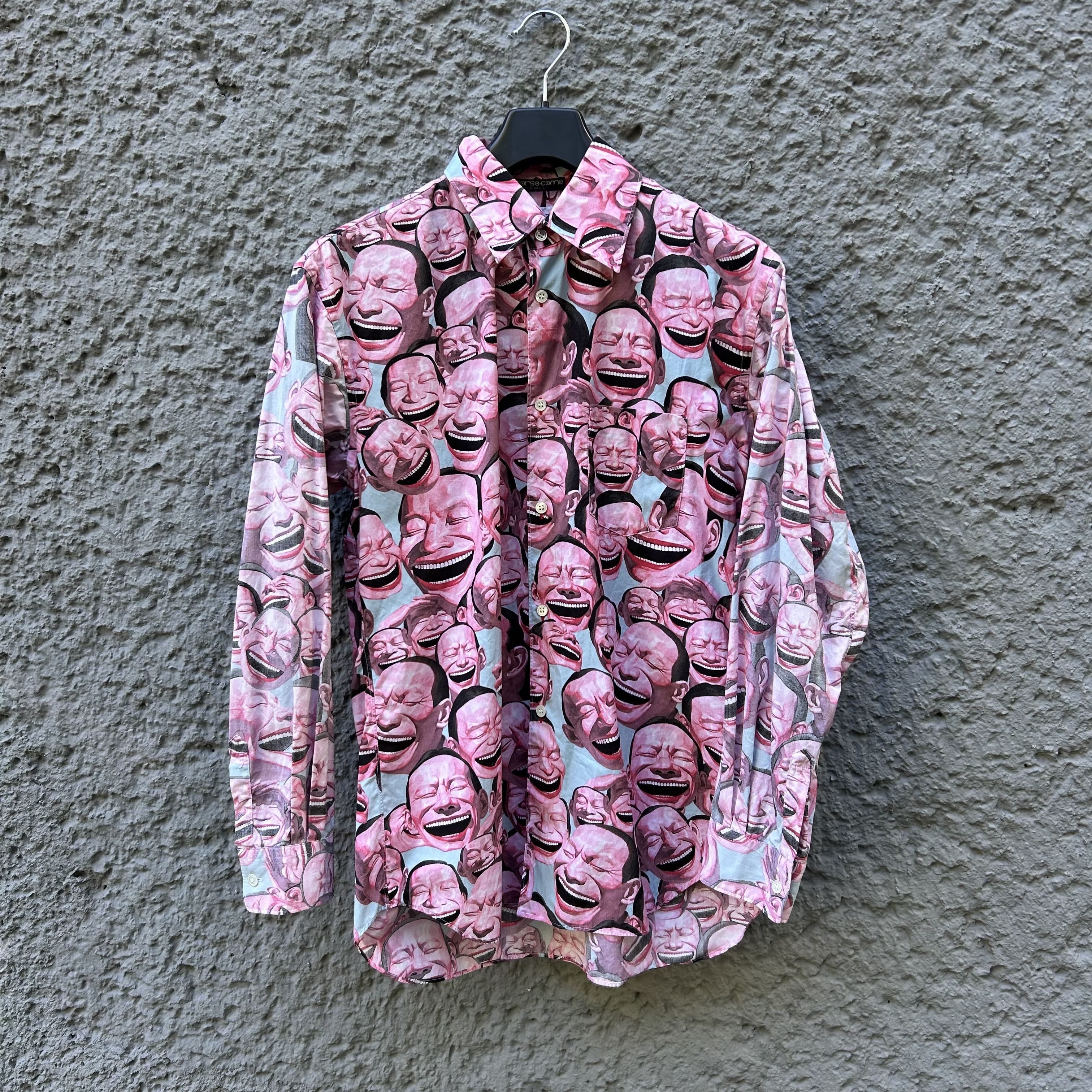 Comme des Garcons SHIRT CDG Shirt x Yue Minjun Laughing Man Pink Shirt S/S21 Size US M / EU 48-50 / 2 - 1 Thumbnail