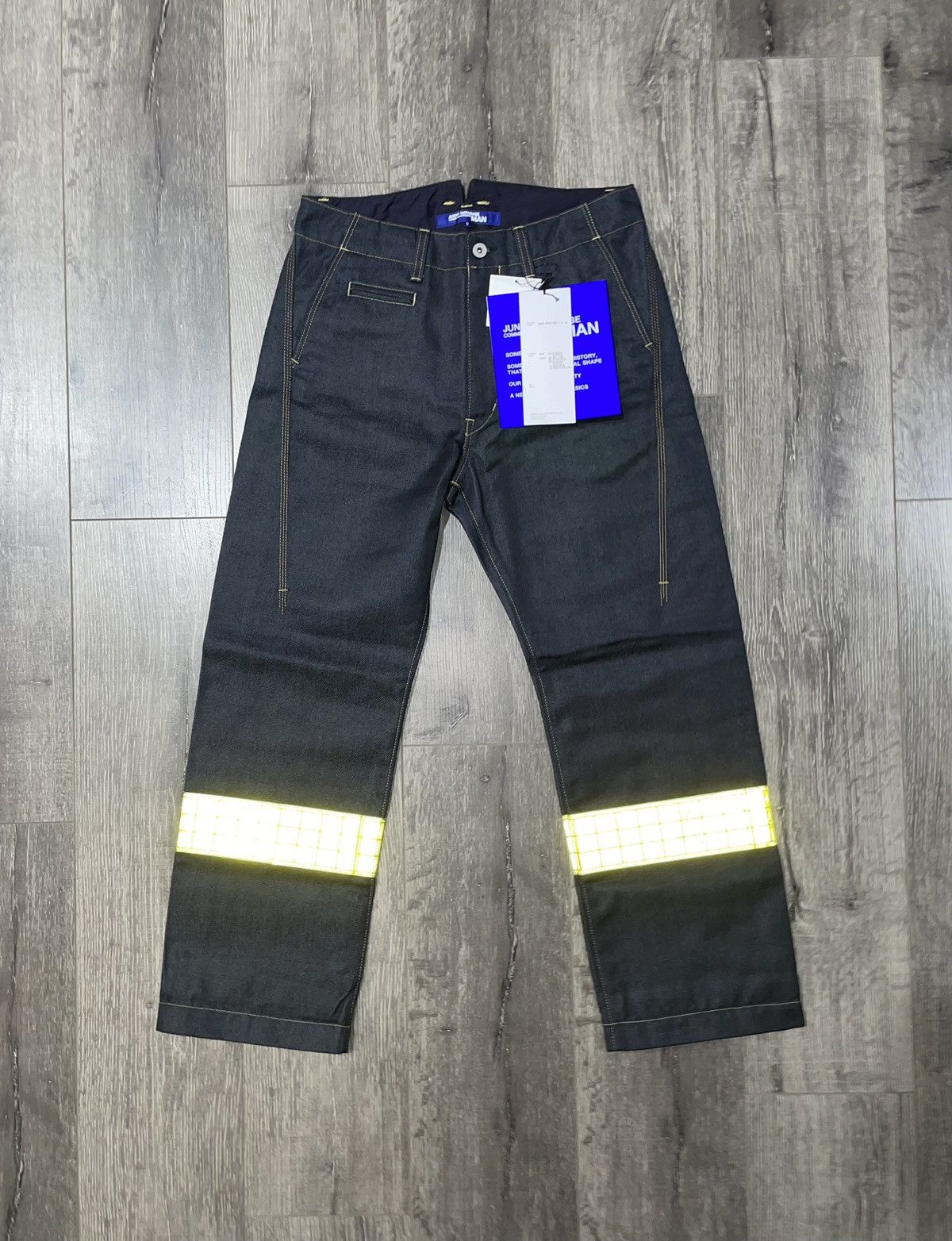 Comme des Garcons 2018 COMME des GARCONS JUNTA WATANABE Reflective Denim Pants Size US 30 / EU 46 - 2 Thumbnail