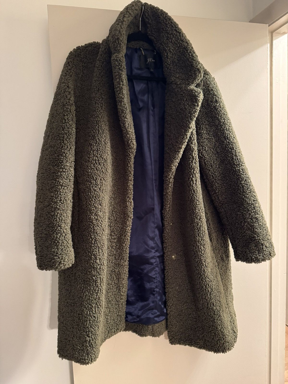 J.Crew Women’s J.Crew Teddy Sherpa Size L / US 10 / IT 46 - 1 Thumbnail
