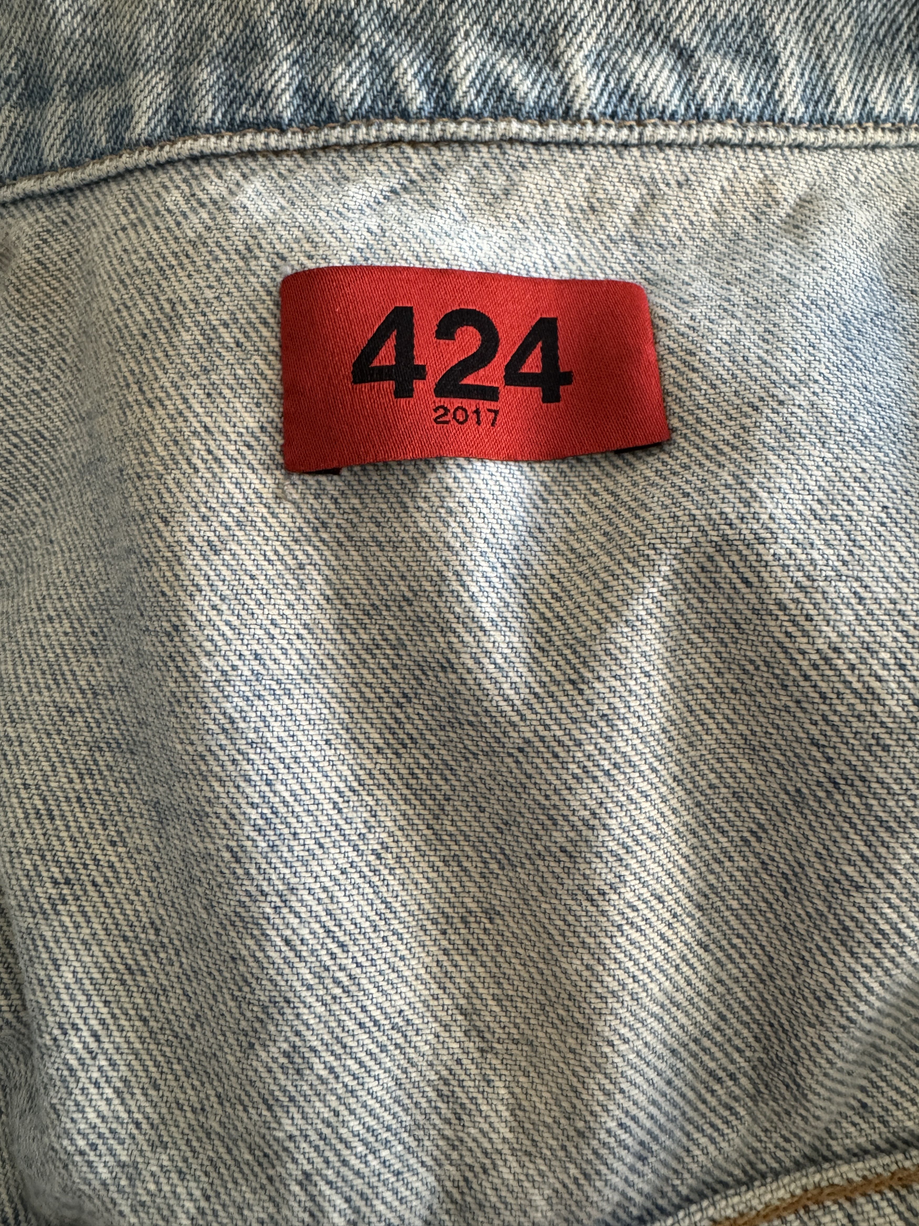 424 424 Denim Jacket Zipper Sleeve Size US S / EU 44-46 / 1 - 3 Thumbnail
