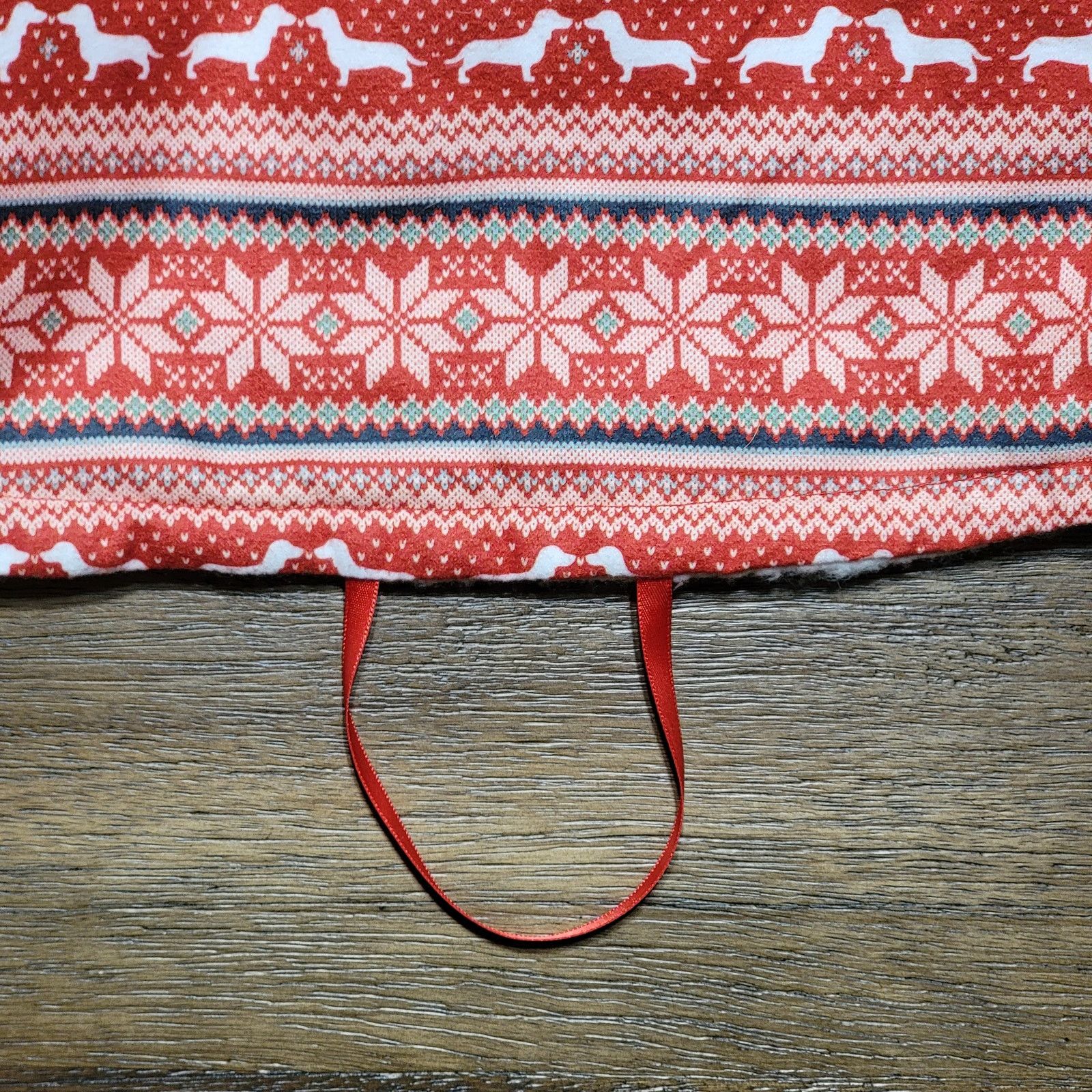 Other Merry & Bright Christmas Sherpa Dog Robe w/ Hood -Size Large Size ONE SIZE - 4 Thumbnail